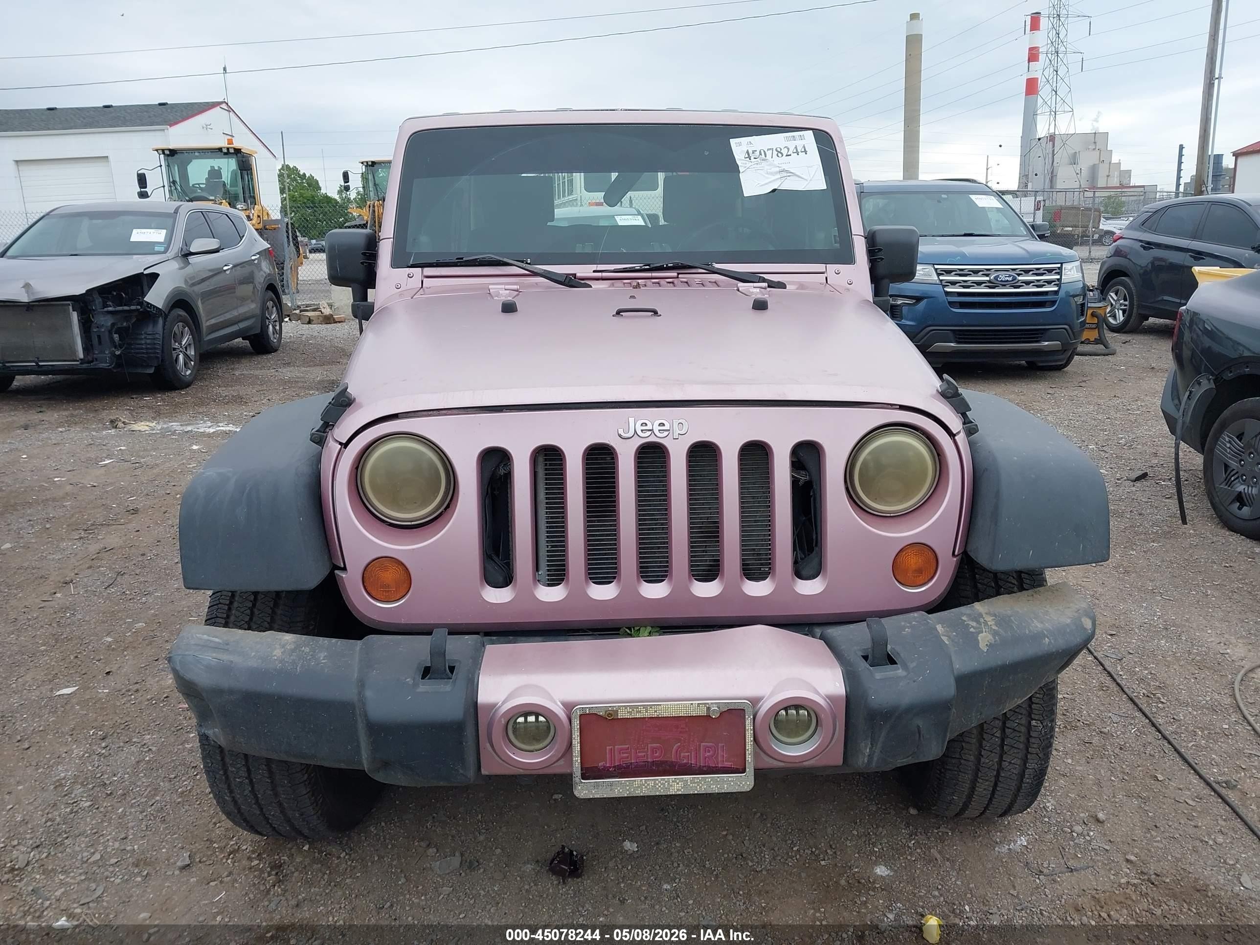 2007 Jeep Wrangler Unlimited X Розовый vin: 1J4GA391X7L171916