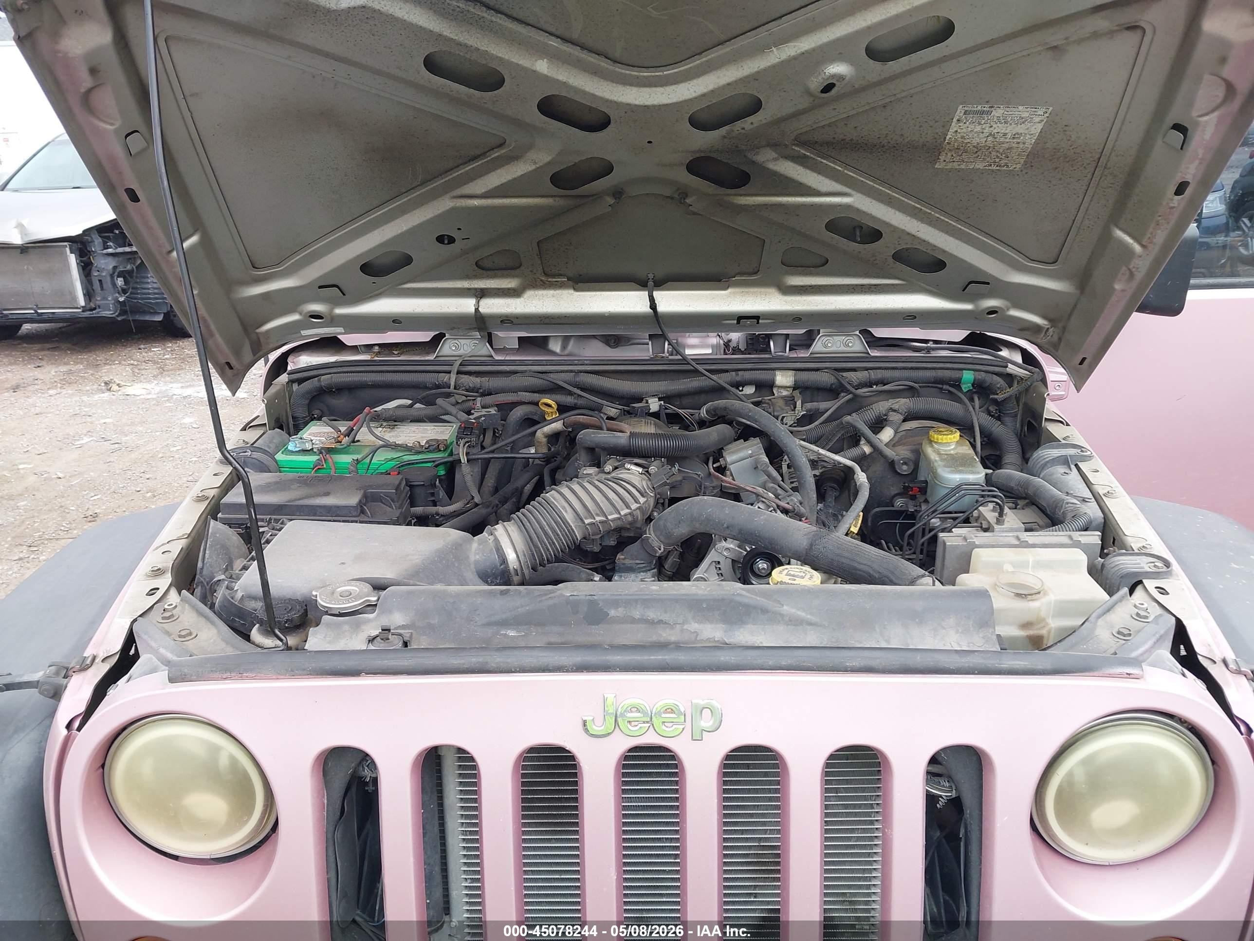 2007 Jeep Wrangler Unlimited X Розовый vin: 1J4GA391X7L171916