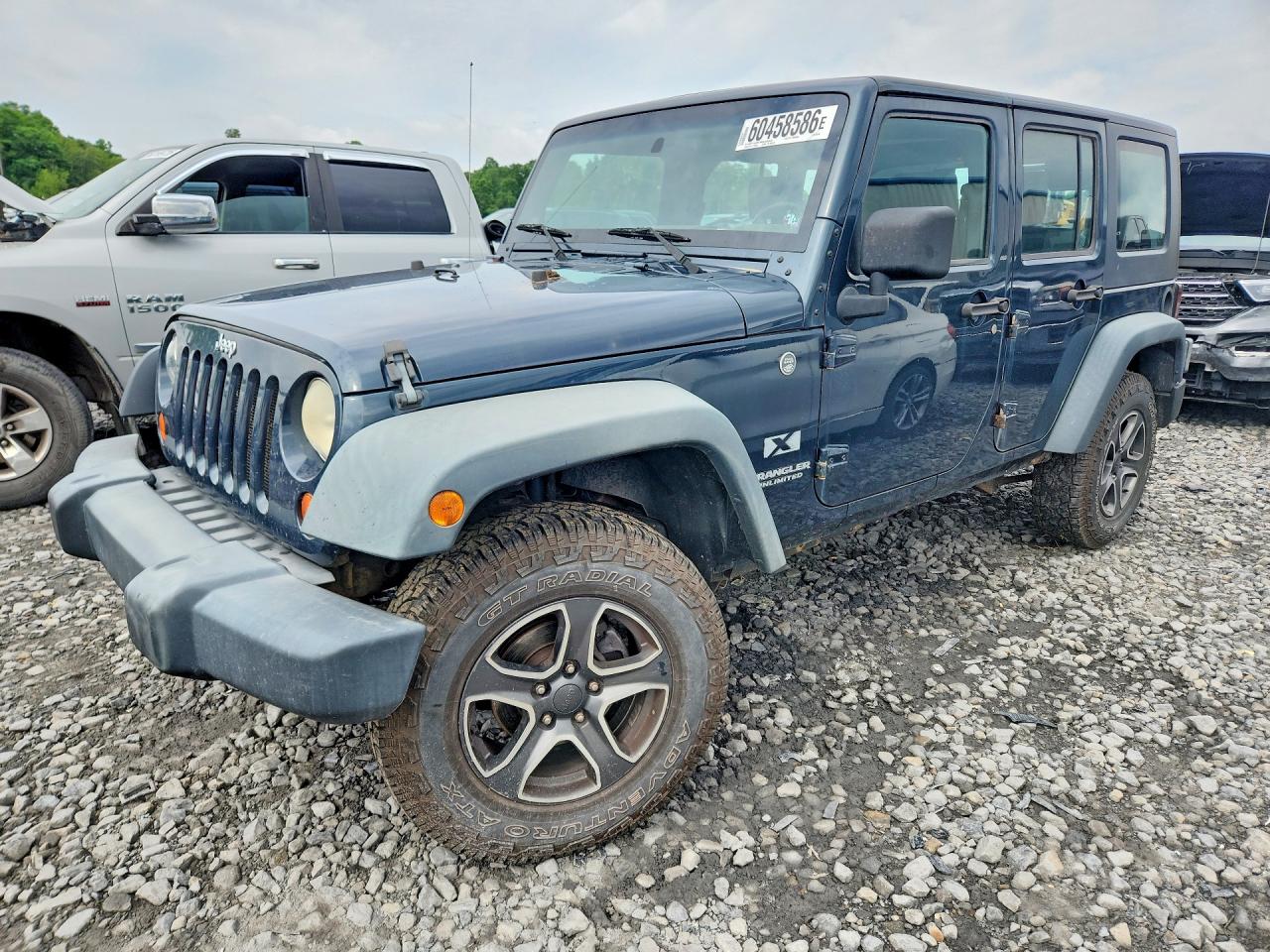 2007 Jeep Wrangler X Blue vin: 1J4GA391X7L207782