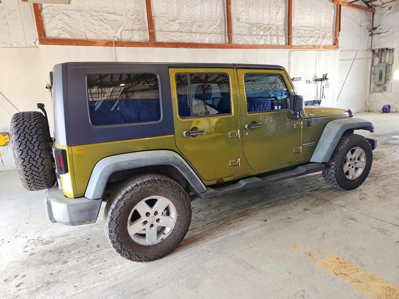 2008 Jeep Wrangler Unlimited X Green vin: 1J4GA391X8L529078