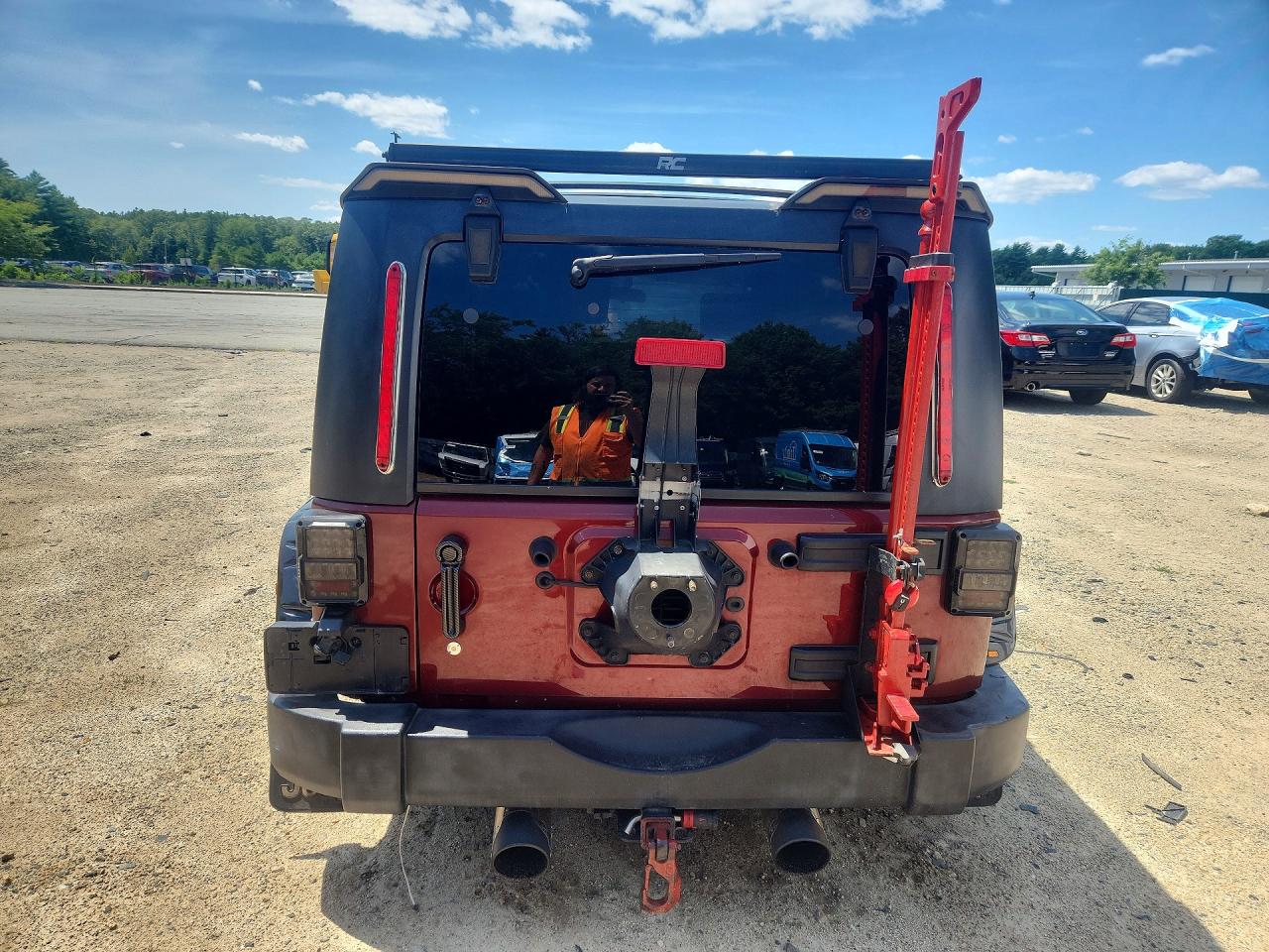 2008 Jeep Wrangler Unlimited X Темно-бордовый vin: 1J4GA391X8L618441