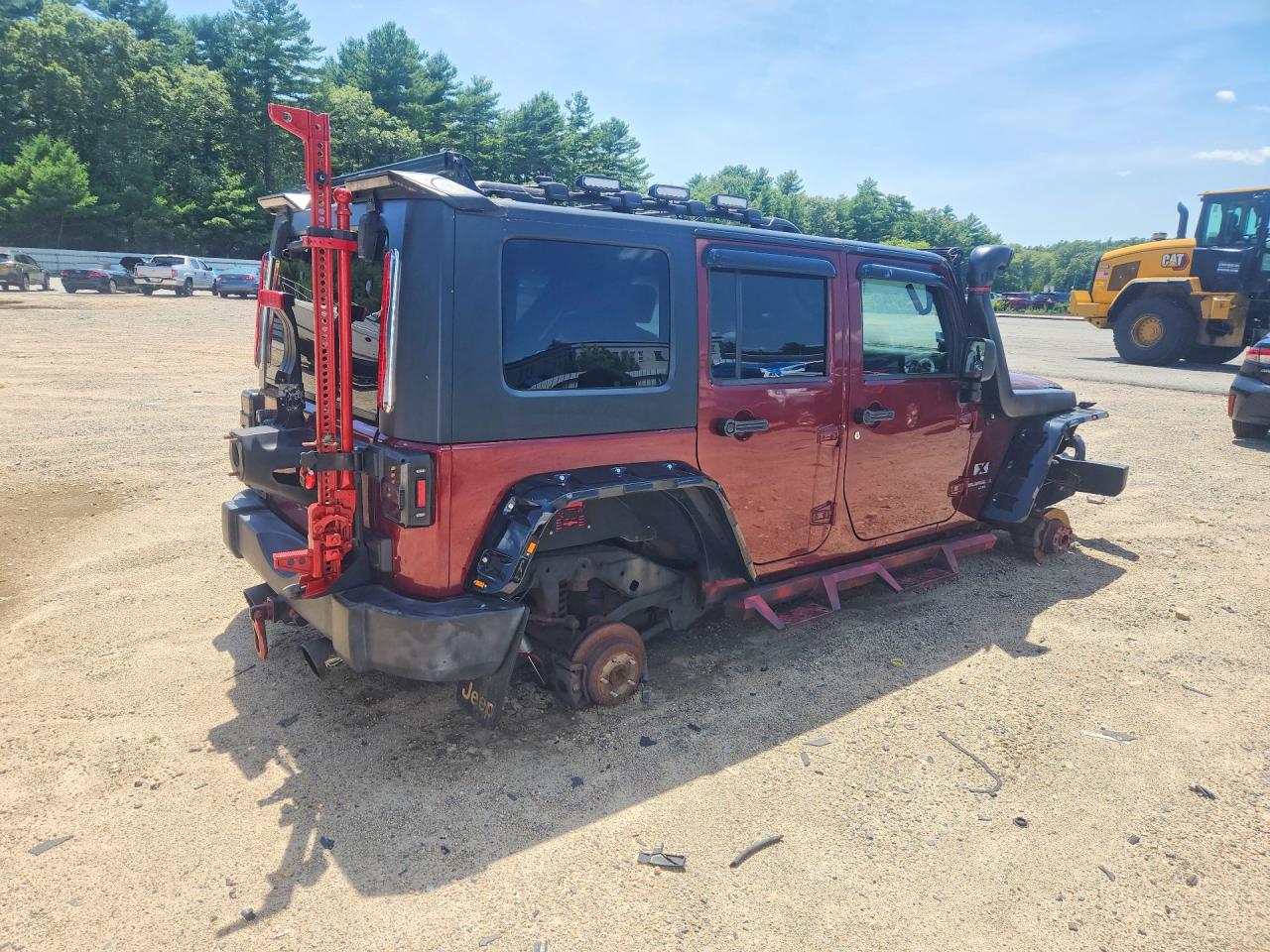 2008 Jeep Wrangler Unlimited X Темно-бордовый vin: 1J4GA391X8L618441