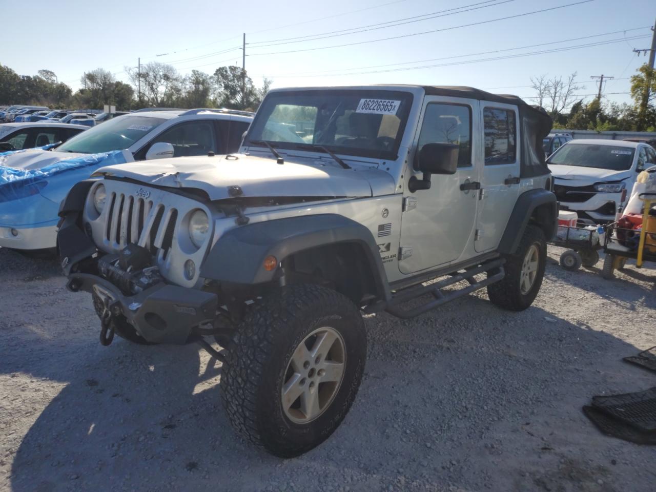 2009 Jeep Wrangler Unlimited X Silver vin: 1J4GA391X9L766008