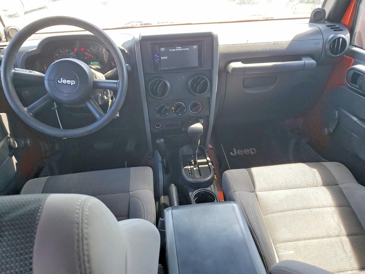 2009 Jeep Wrangler Unlimited X Orange vin: 1J4GA391X9L772259