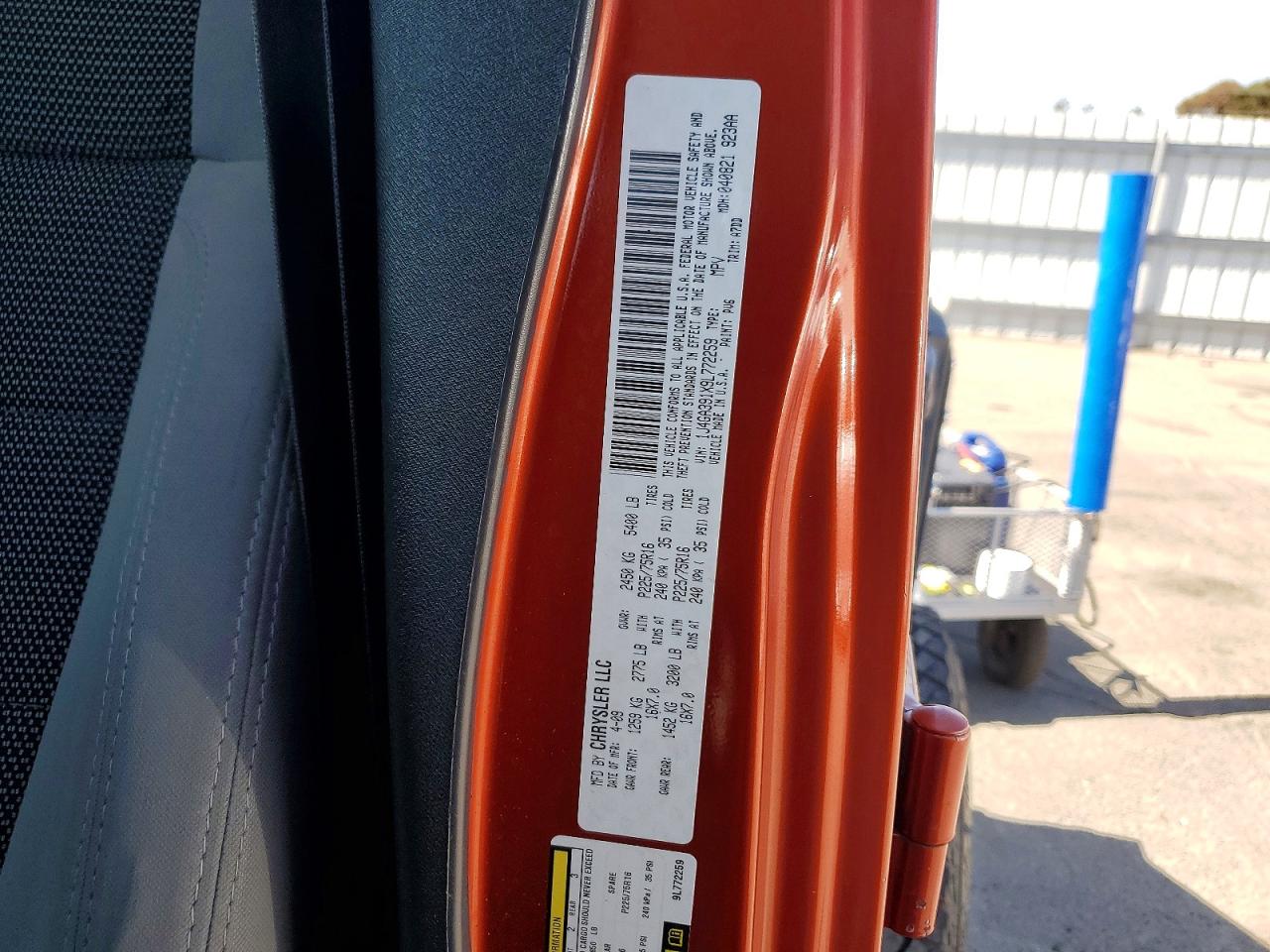 2009 Jeep Wrangler Unlimited X Orange vin: 1J4GA391X9L772259