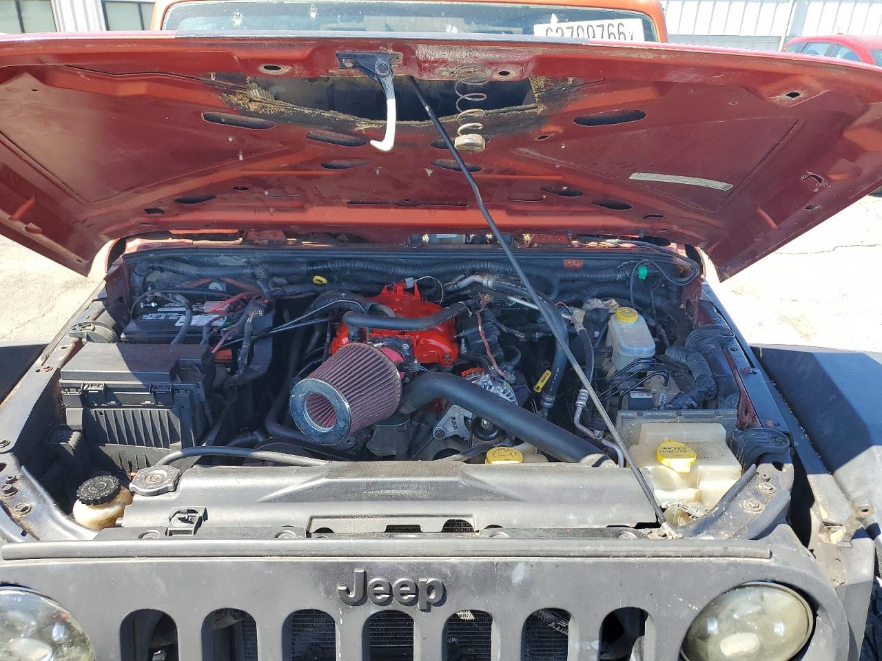 2009 Jeep Wrangler Unlimited X Orange vin: 1J4GA391X9L772259