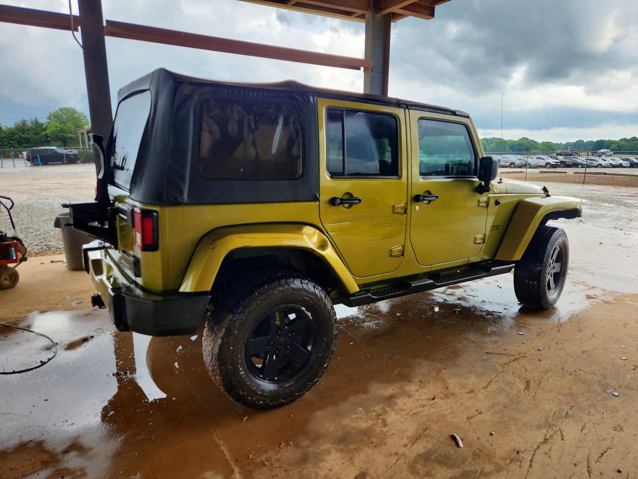 2007 Jeep Wrangler Sahara Зеленый vin: 1J4GA59117L113530