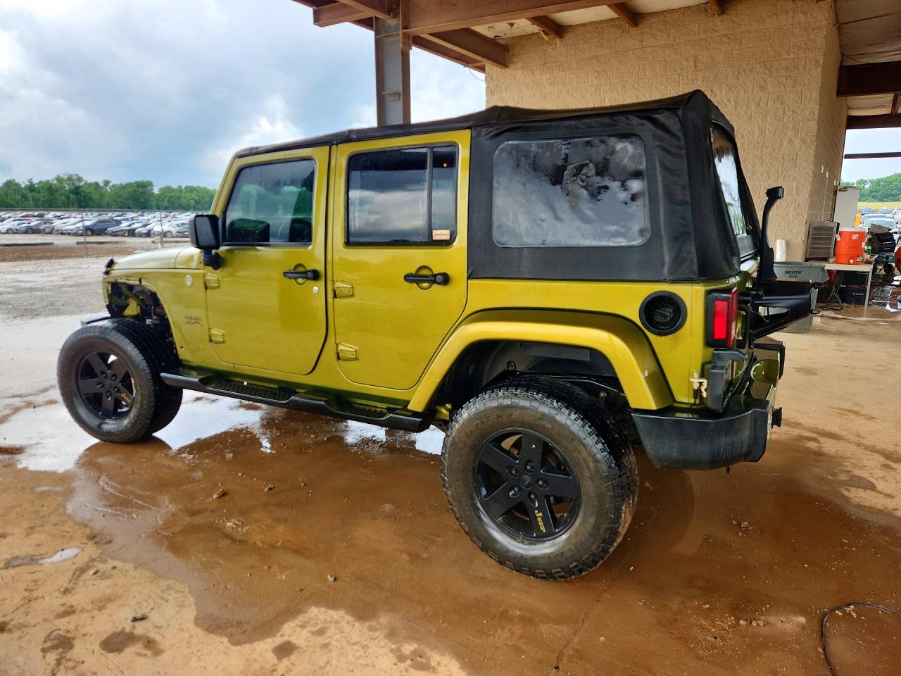 2007 Jeep Wrangler Sahara Зеленый vin: 1J4GA59117L113530