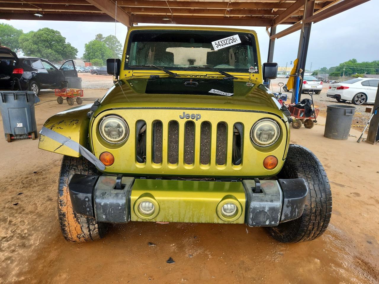 2007 Jeep Wrangler Sahara Зеленый vin: 1J4GA59117L113530