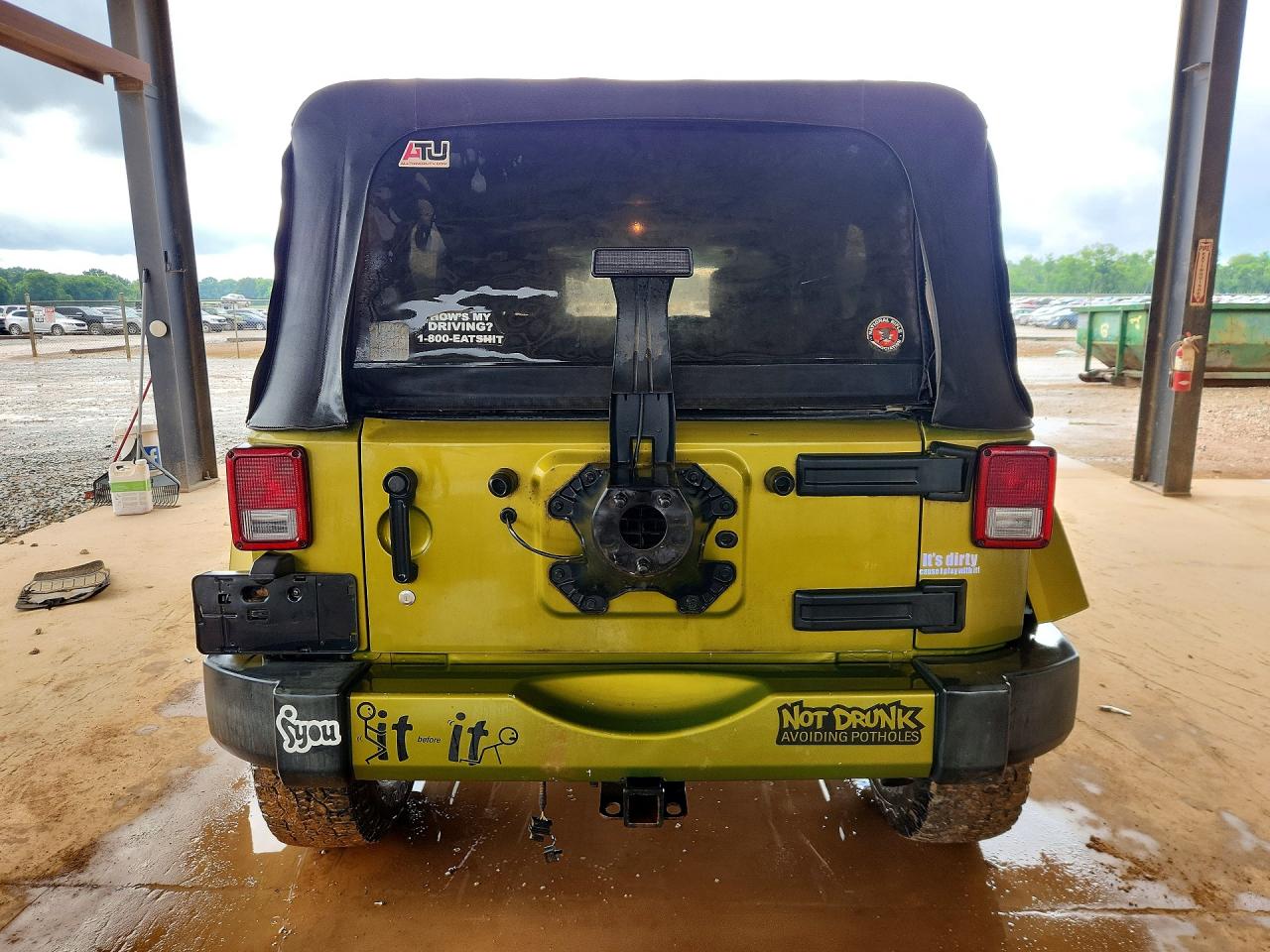 2007 Jeep Wrangler Sahara Зеленый vin: 1J4GA59117L113530