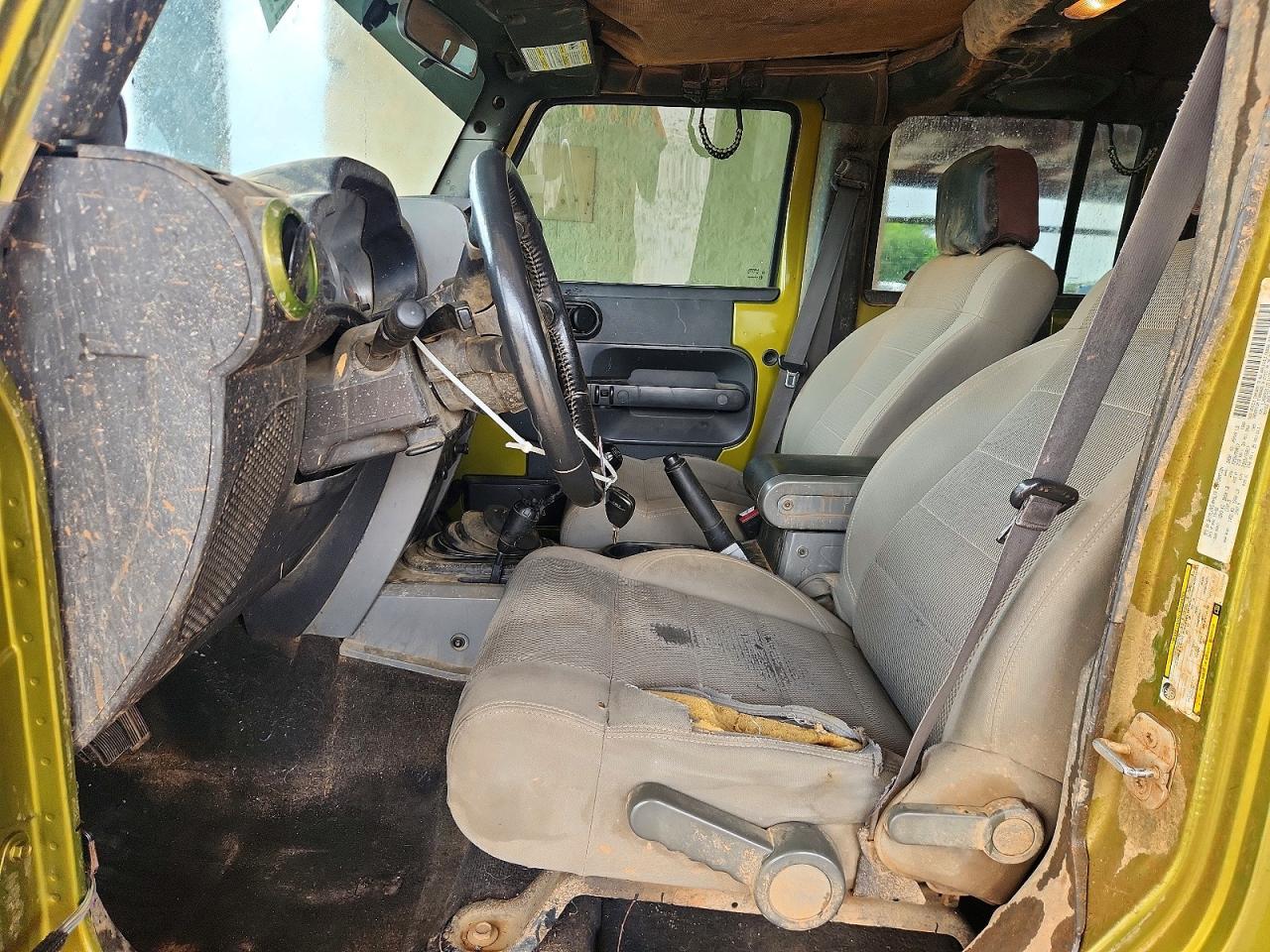 2007 Jeep Wrangler Sahara Зеленый vin: 1J4GA59117L113530