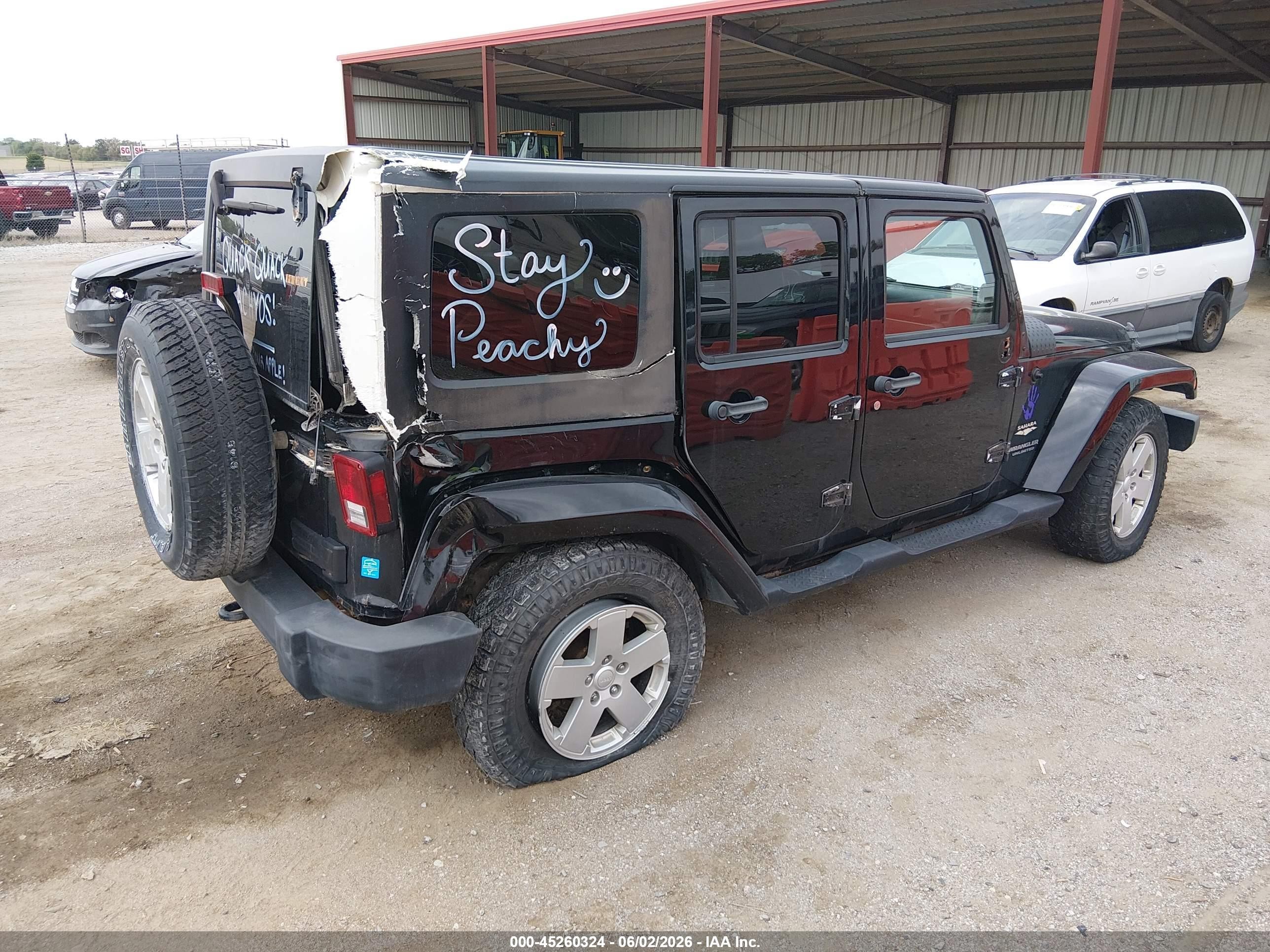 2007 Jeep Wrangler Unlimited Sahara Black vin: 1J4GA59117L120476