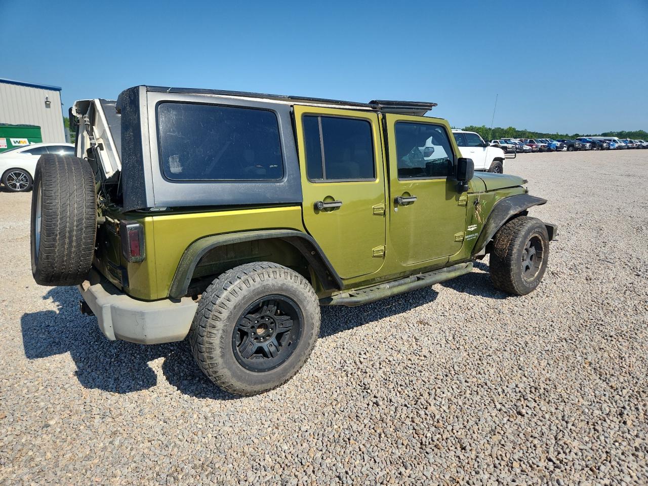 2007 Jeep Wrangler Sahara Green vin: 1J4GA59127L148741