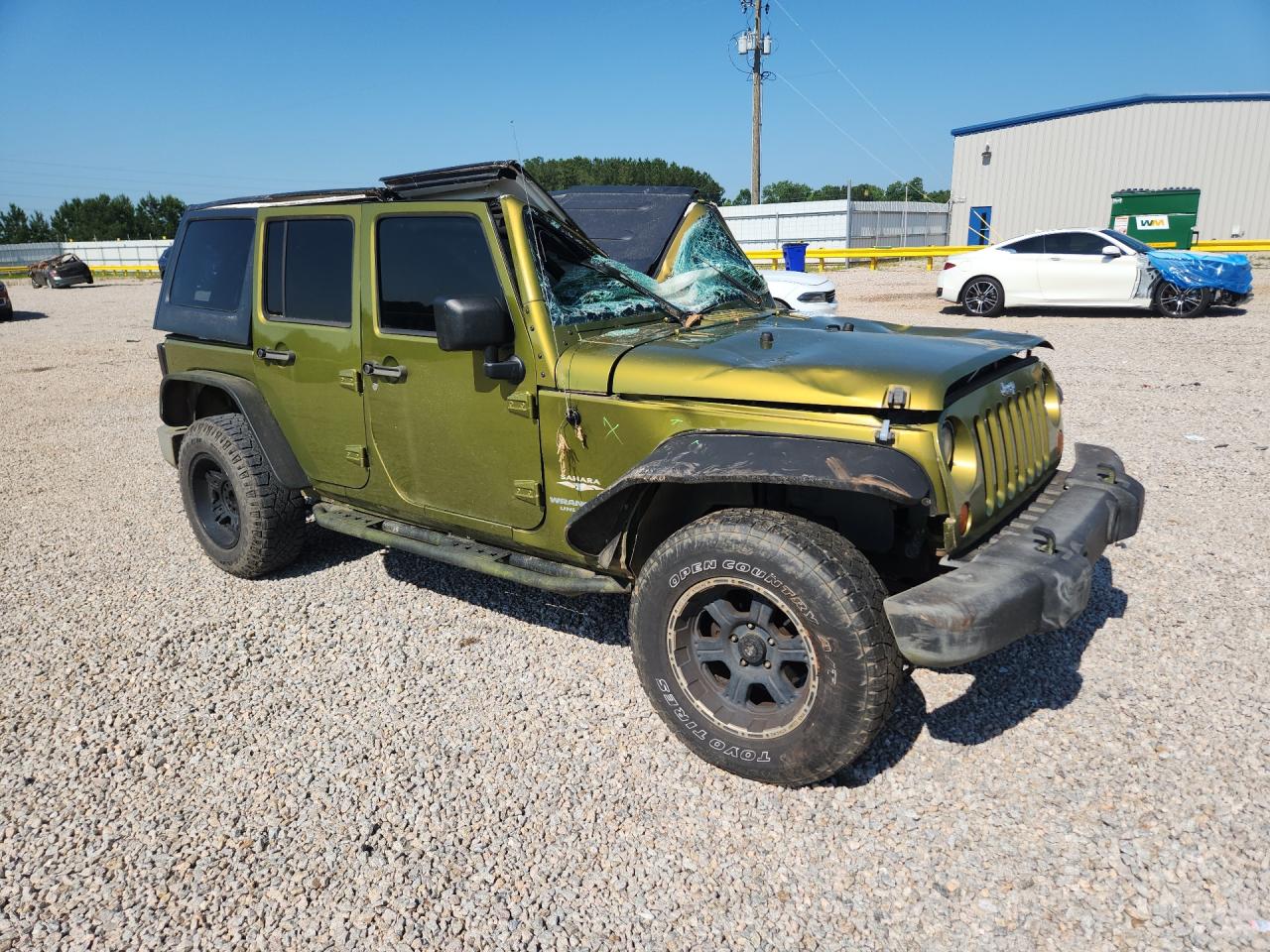 2007 Jeep Wrangler Sahara Green vin: 1J4GA59127L148741