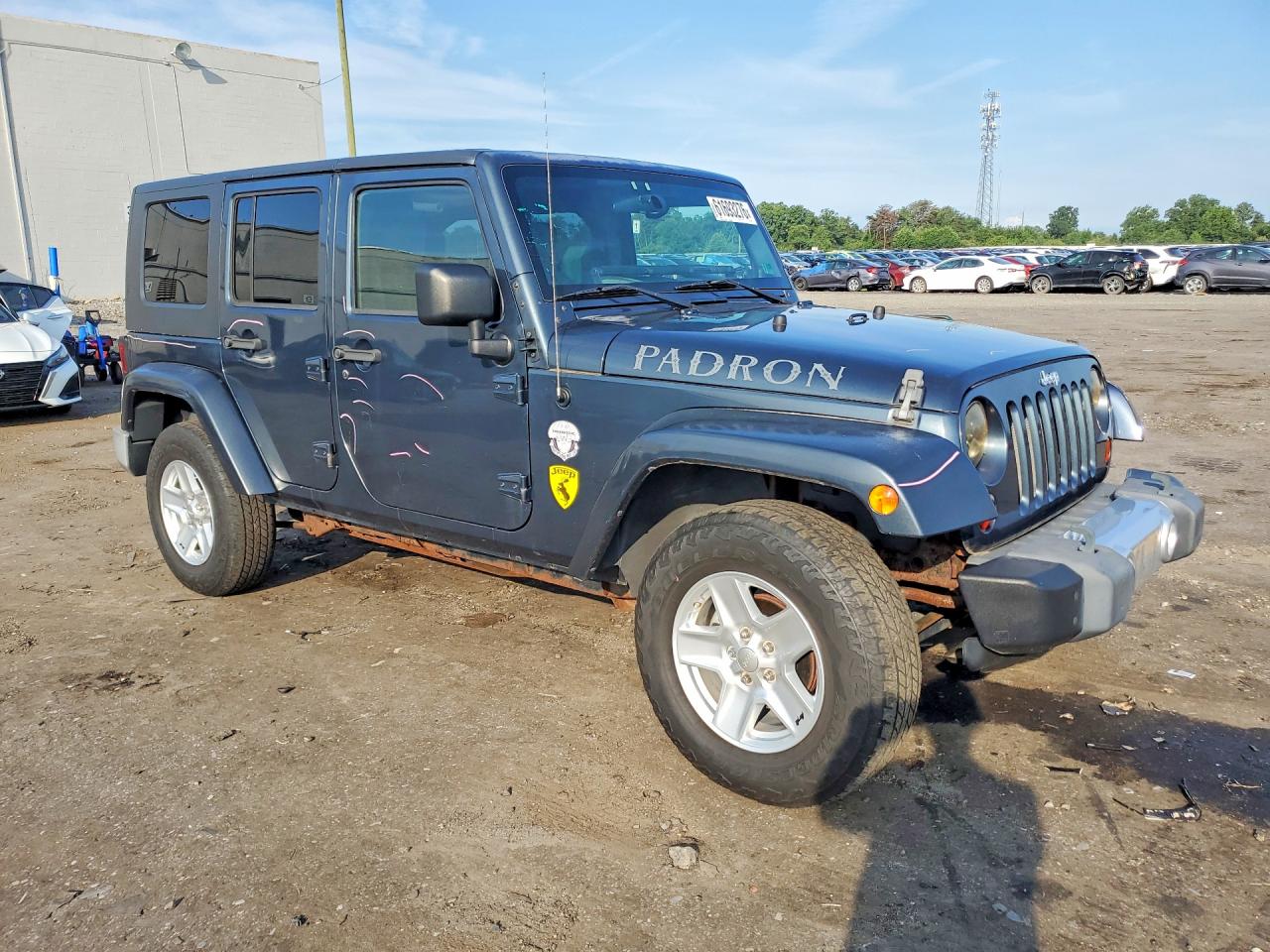 2008 Jeep Wrangler Unlimited Sahara Blue vin: 1J4GA59128L532620