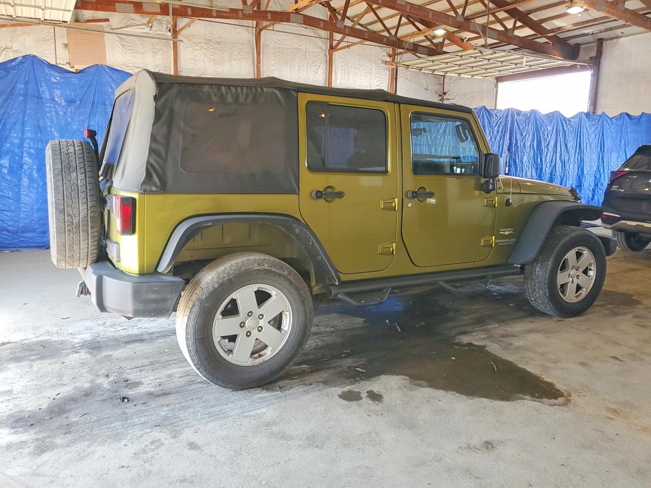 2007 Jeep Wrangler Sahara Зеленый vin: 1J4GA59137L118681