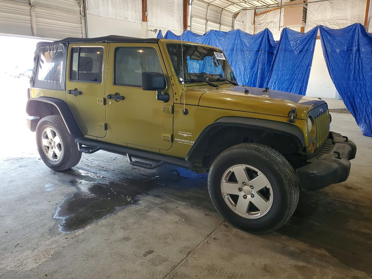 2007 Jeep Wrangler Sahara Зеленый vin: 1J4GA59137L118681