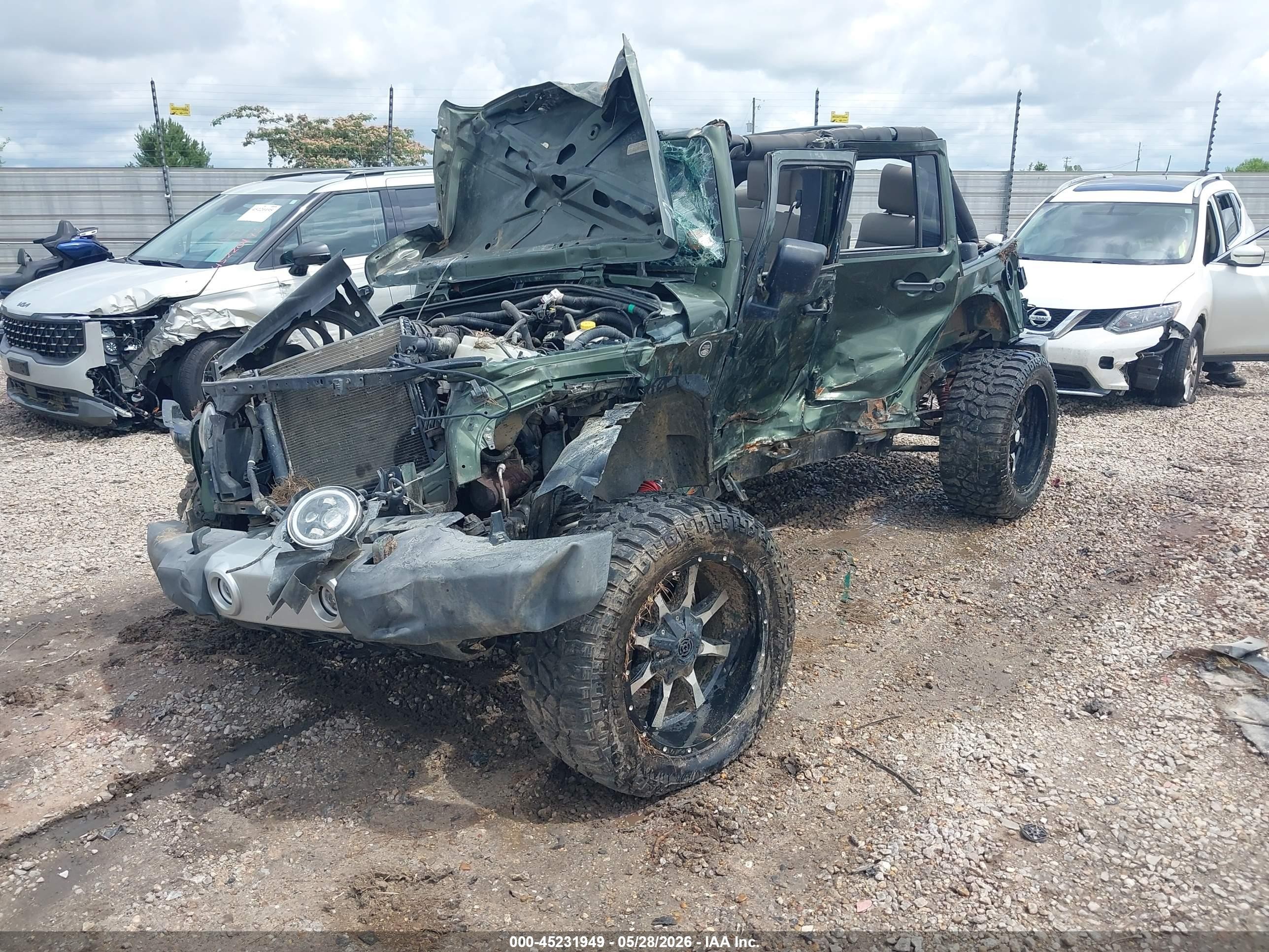 2008 Jeep Wrangler   Зеленый vin: 1J4GA59138L638817