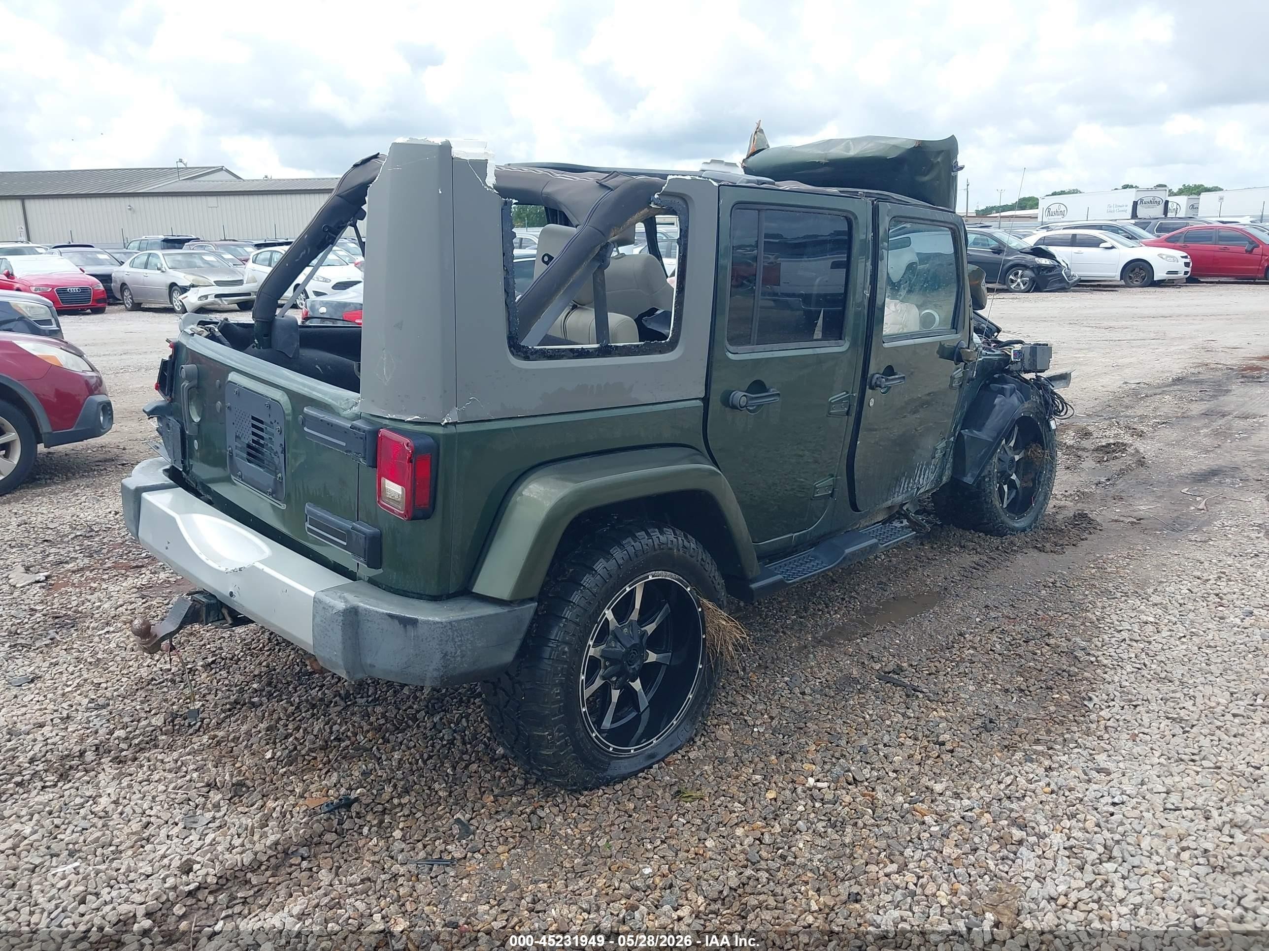 2008 Jeep Wrangler   Зеленый vin: 1J4GA59138L638817