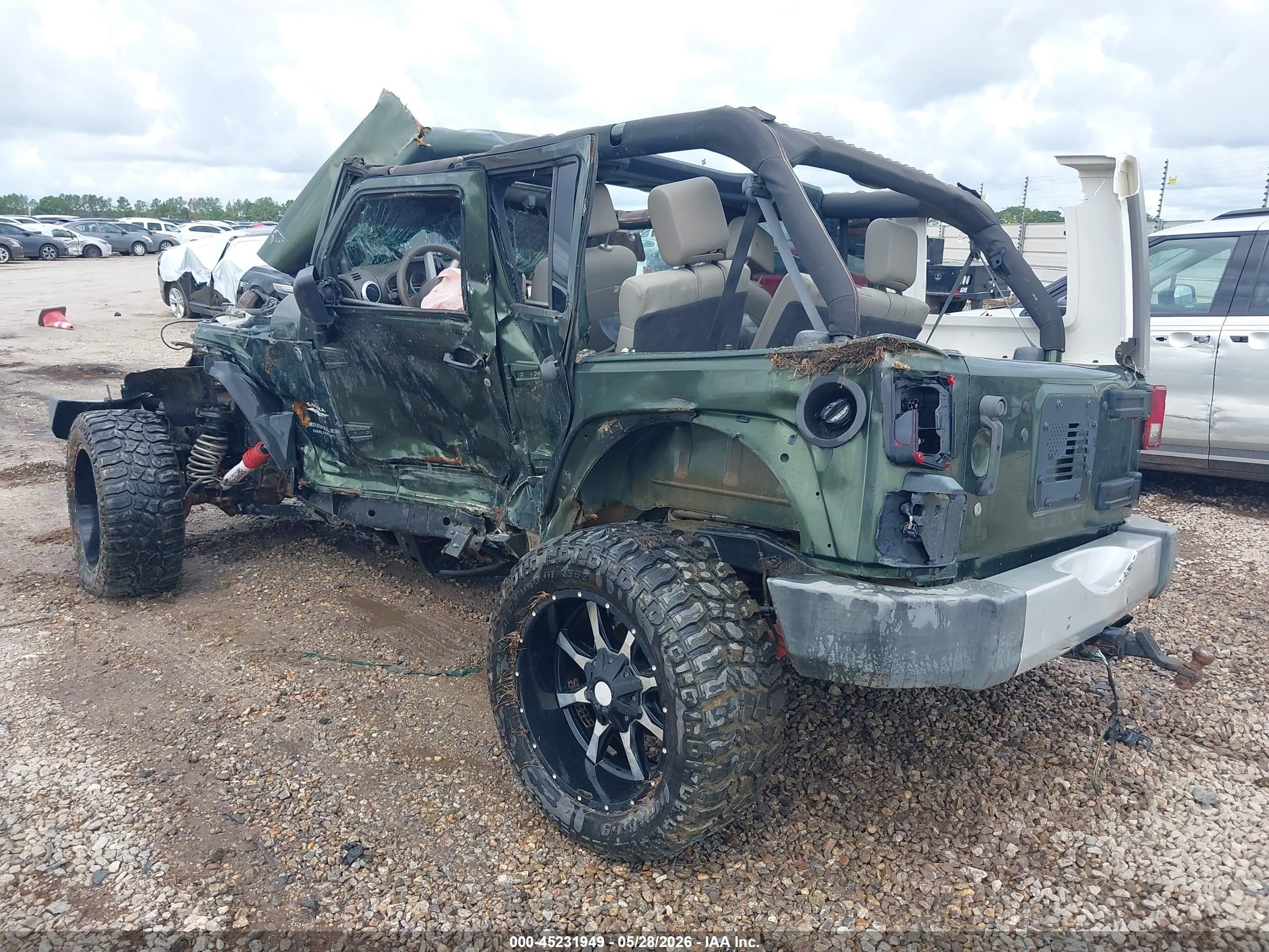 2008 Jeep Wrangler   Зеленый vin: 1J4GA59138L638817