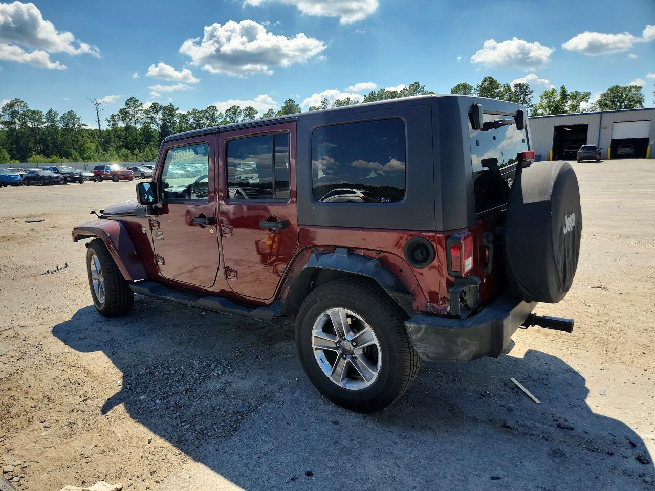 2007 Jeep Wrangler Sahara Темно-бордовый vin: 1J4GA59147L118267