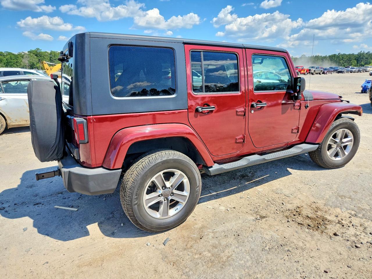 2007 Jeep Wrangler Sahara Темно-бордовый vin: 1J4GA59147L118267