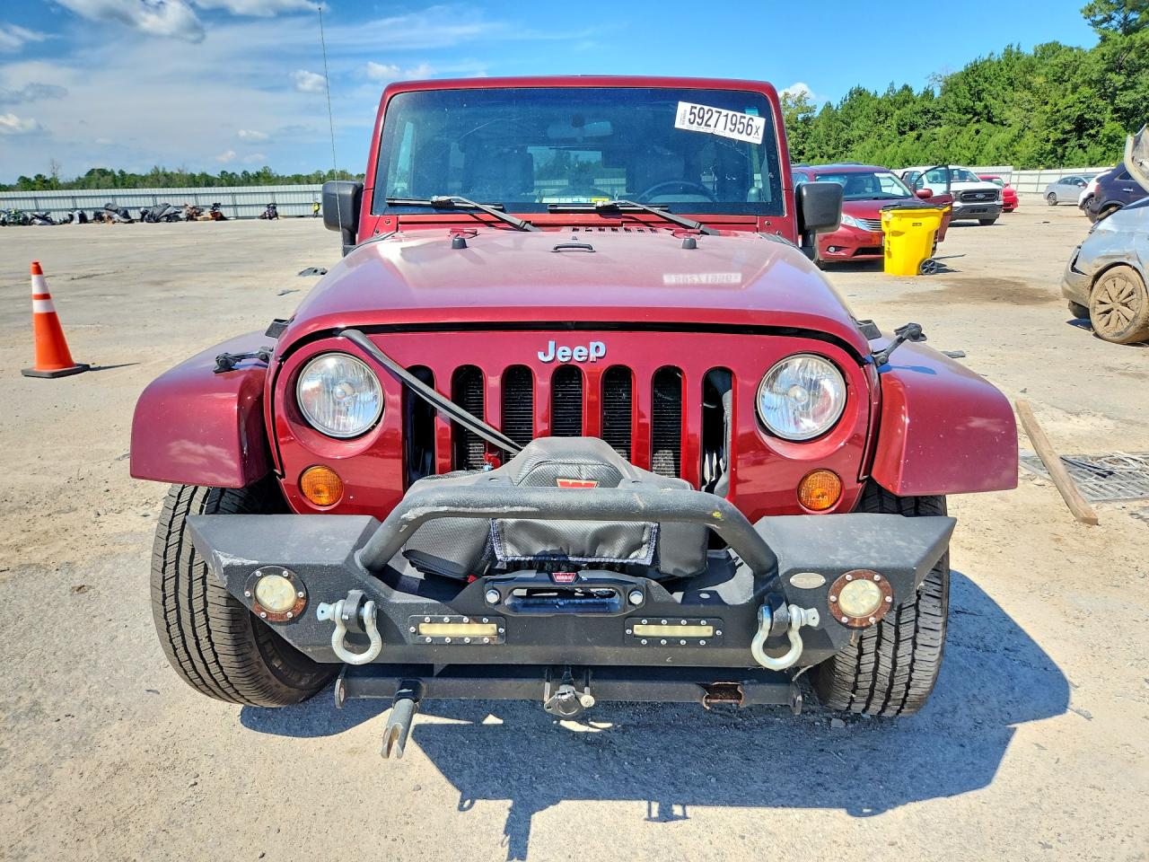 2007 Jeep Wrangler Sahara Темно-бордовый vin: 1J4GA59147L118267