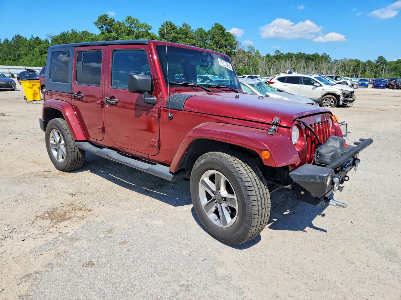 2007 Jeep Wrangler Sahara Темно-бордовый vin: 1J4GA59147L118267