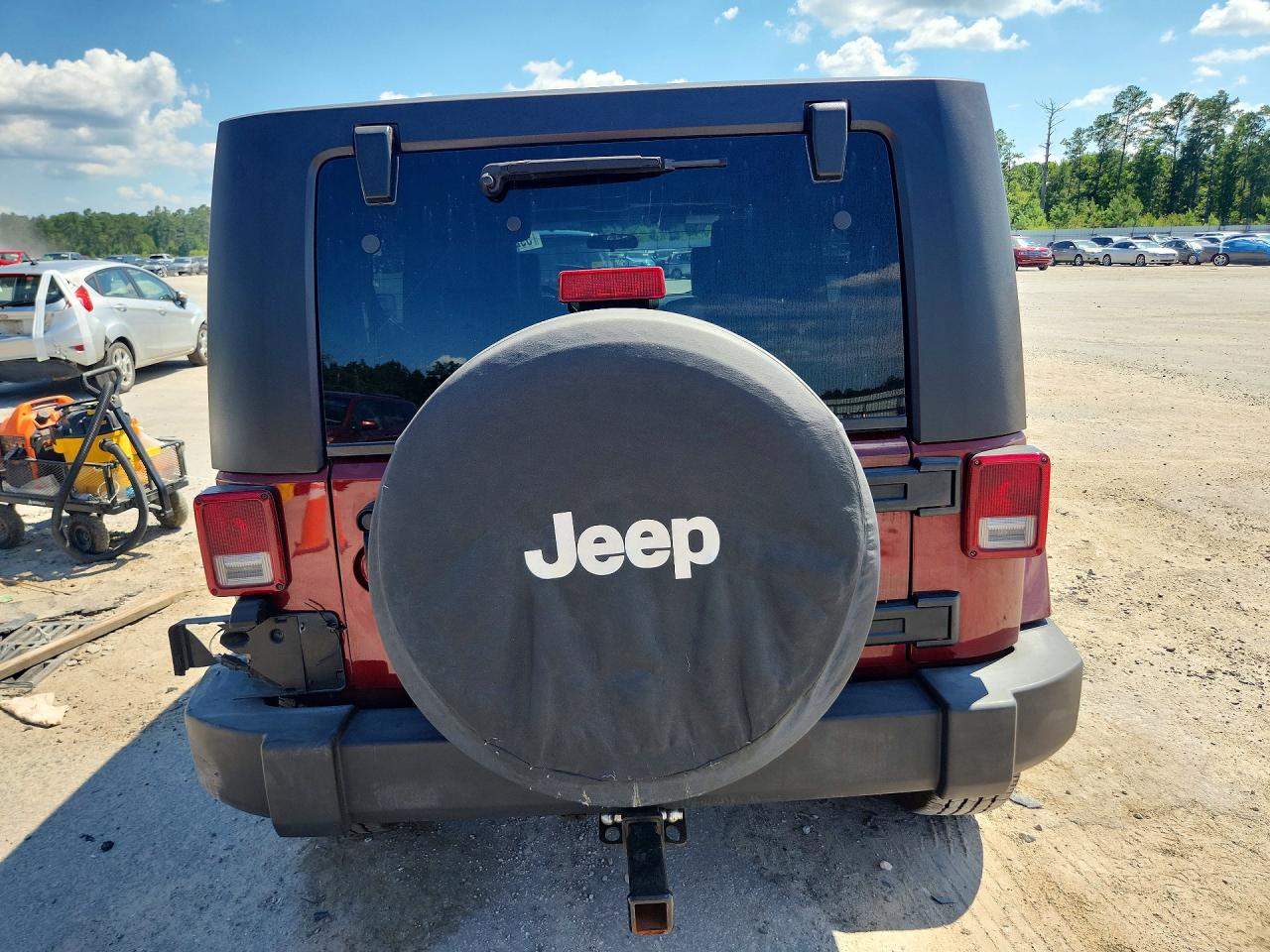 2007 Jeep Wrangler Sahara Темно-бордовый vin: 1J4GA59147L118267