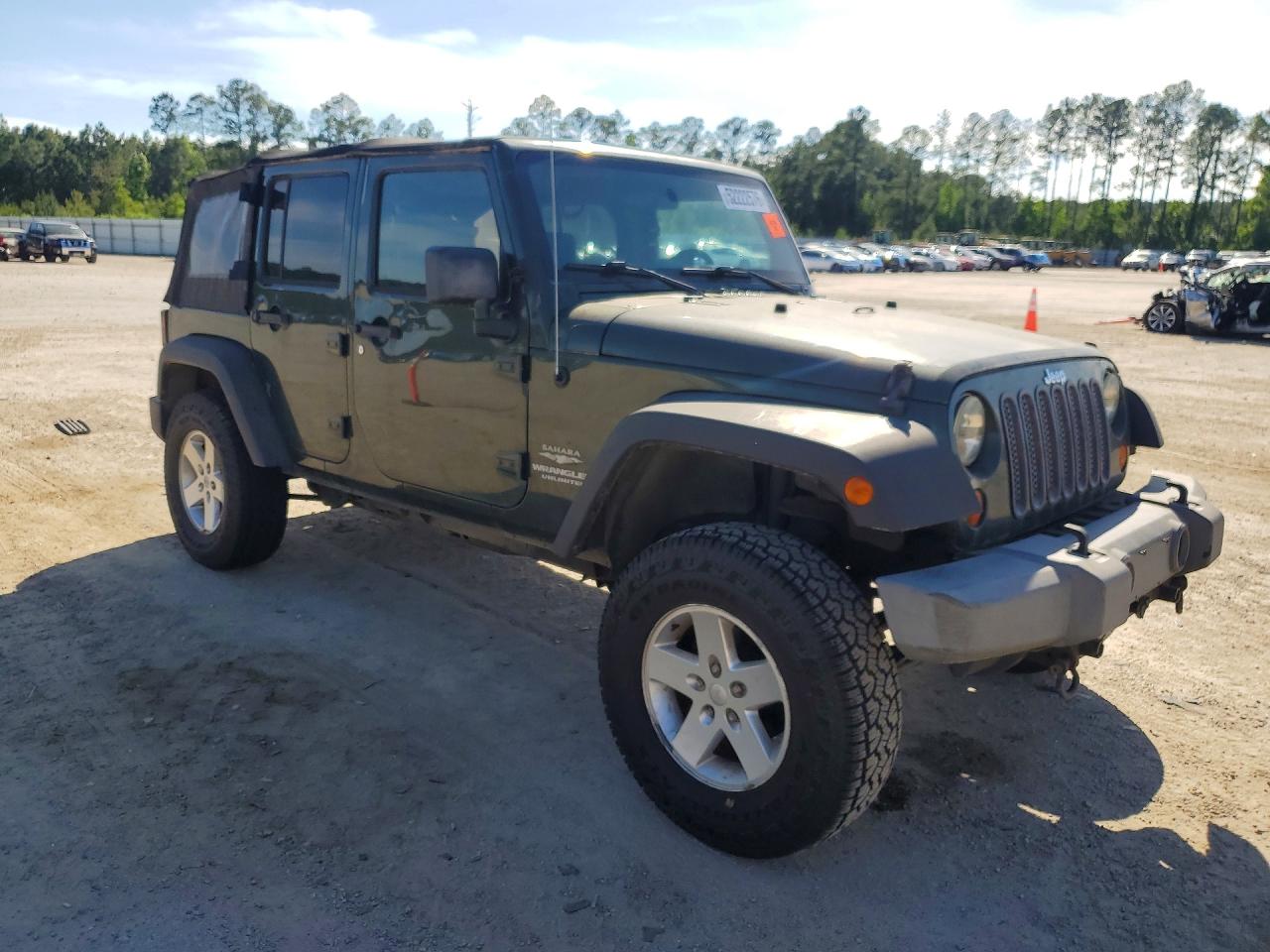 2007 Jeep Wrangler Sahara Green vin: 1J4GA59147L182597