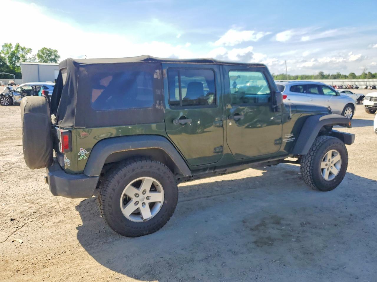 2007 Jeep Wrangler Sahara Green vin: 1J4GA59147L182597