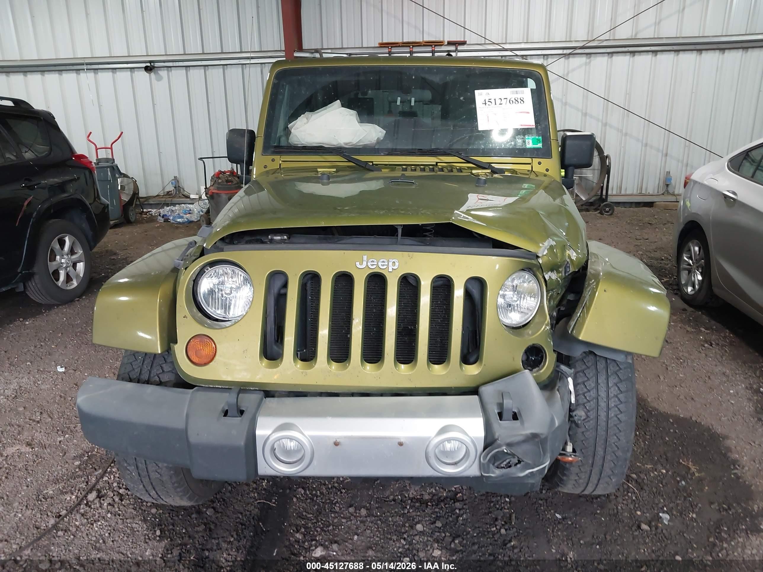 2008 Jeep Wrangler Unlimited Sahara Green vin: 1J4GA59148L599090
