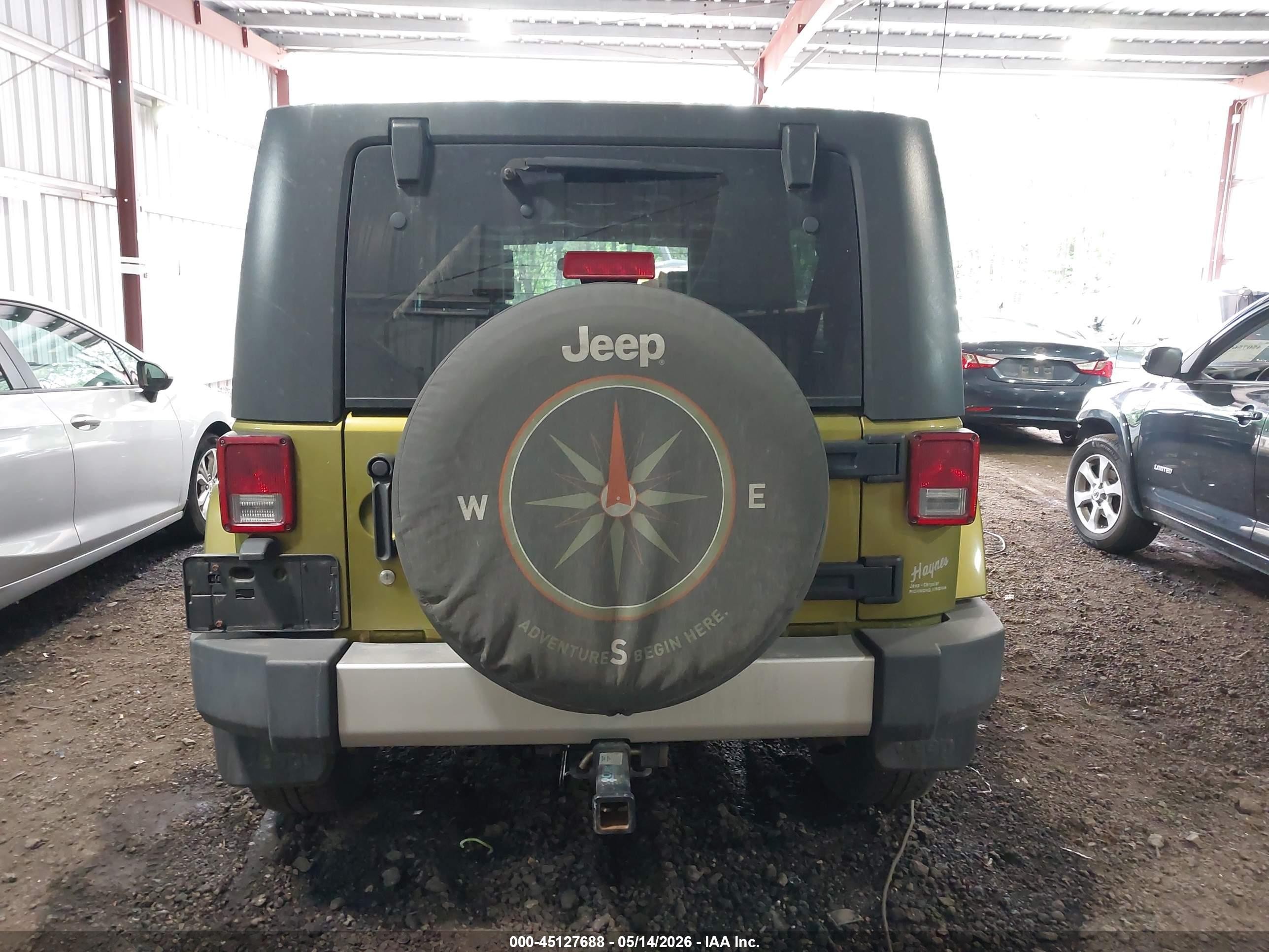 2008 Jeep Wrangler Unlimited Sahara Green vin: 1J4GA59148L599090