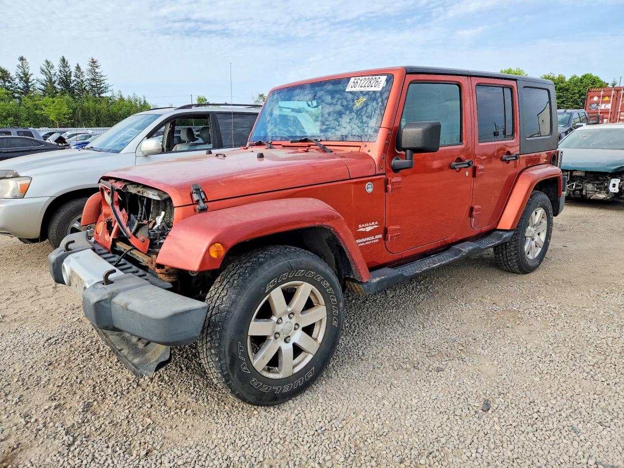 2009 Jeep Wrangler Unlimited Sahara Оранжевый vin: 1J4GA59149L731962