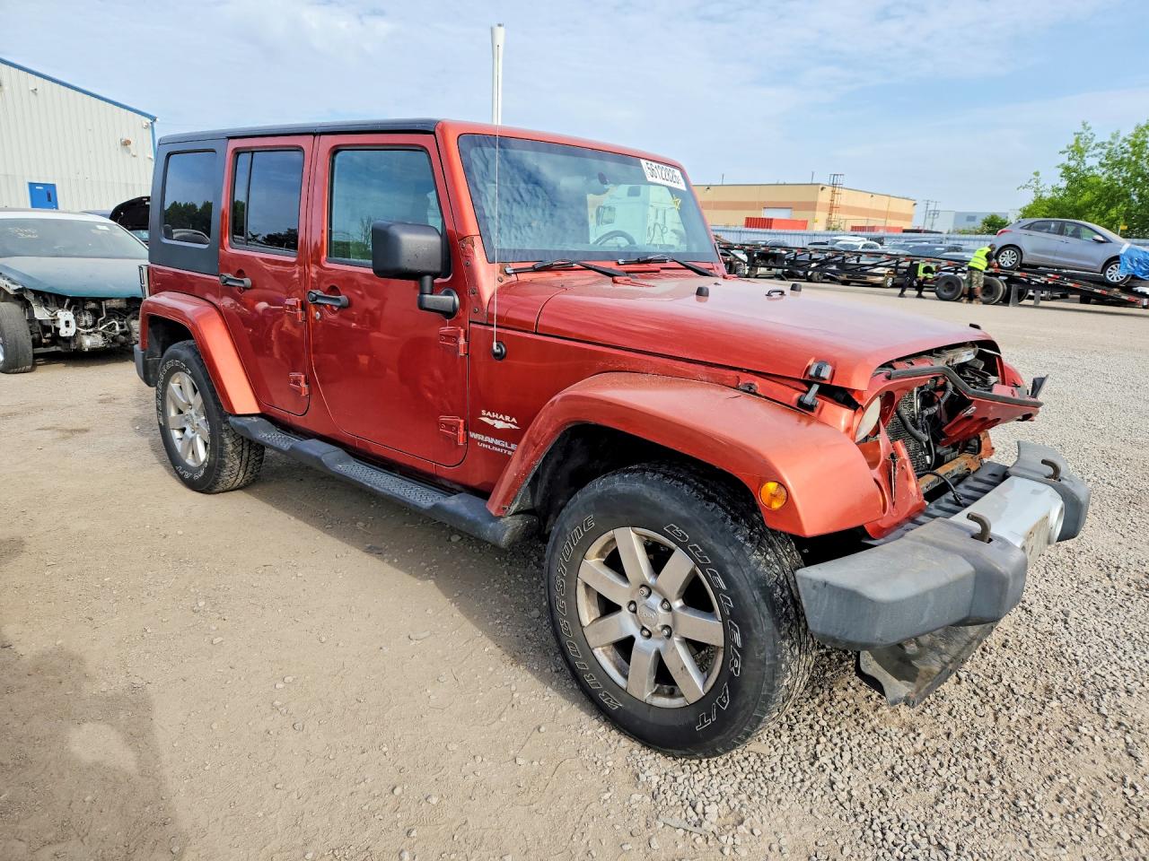 2009 Jeep Wrangler Unlimited Sahara Оранжевый vin: 1J4GA59149L731962