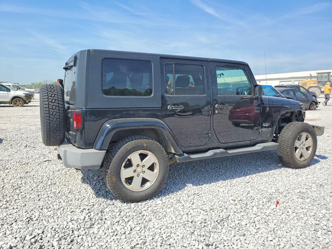 2009 Jeep Wrangler Unlimited Sahara Black vin: 1J4GA59149L760524