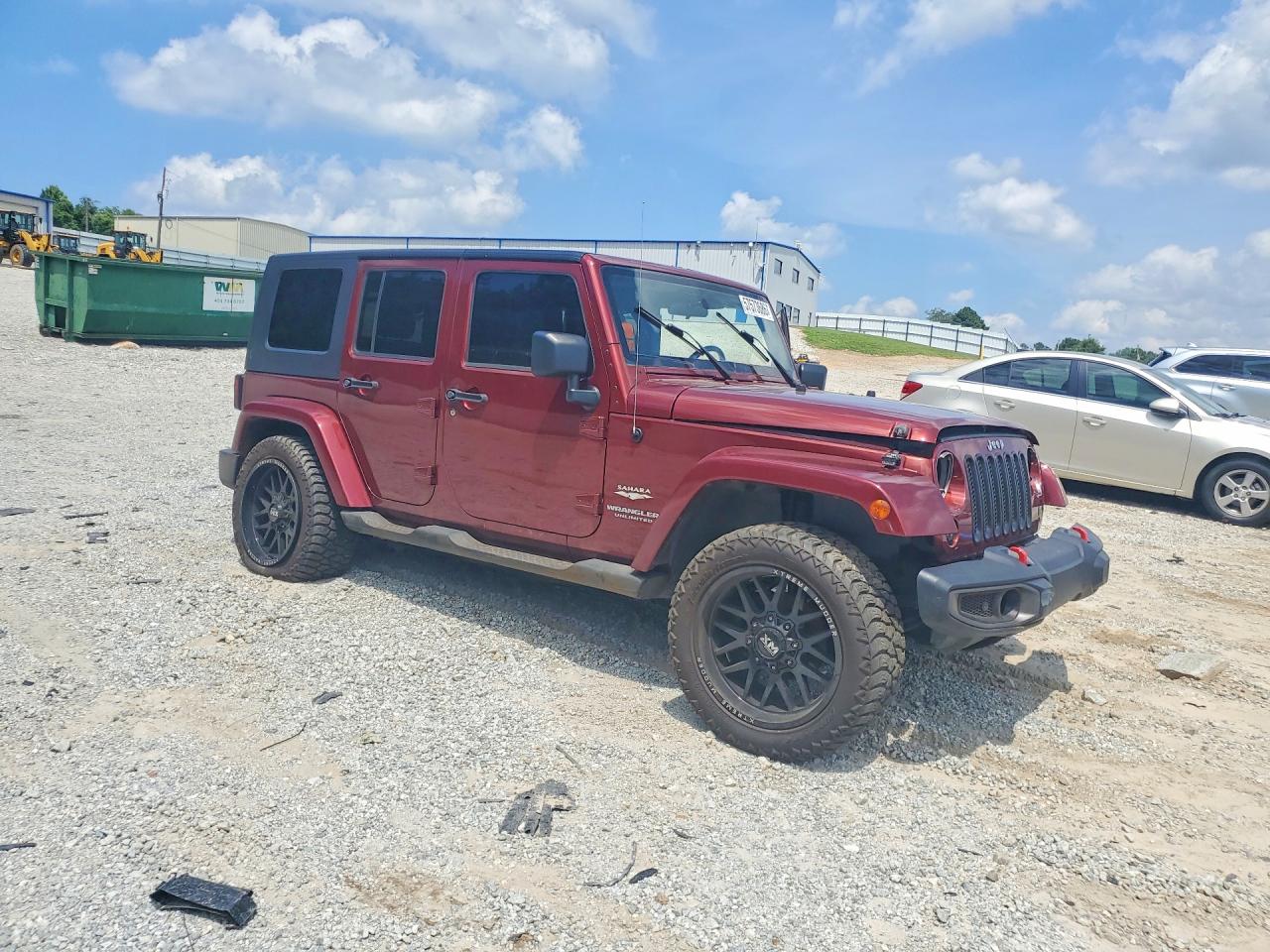 2007 Jeep Wrangler Sahara Maroon vin: 1J4GA59157L113188
