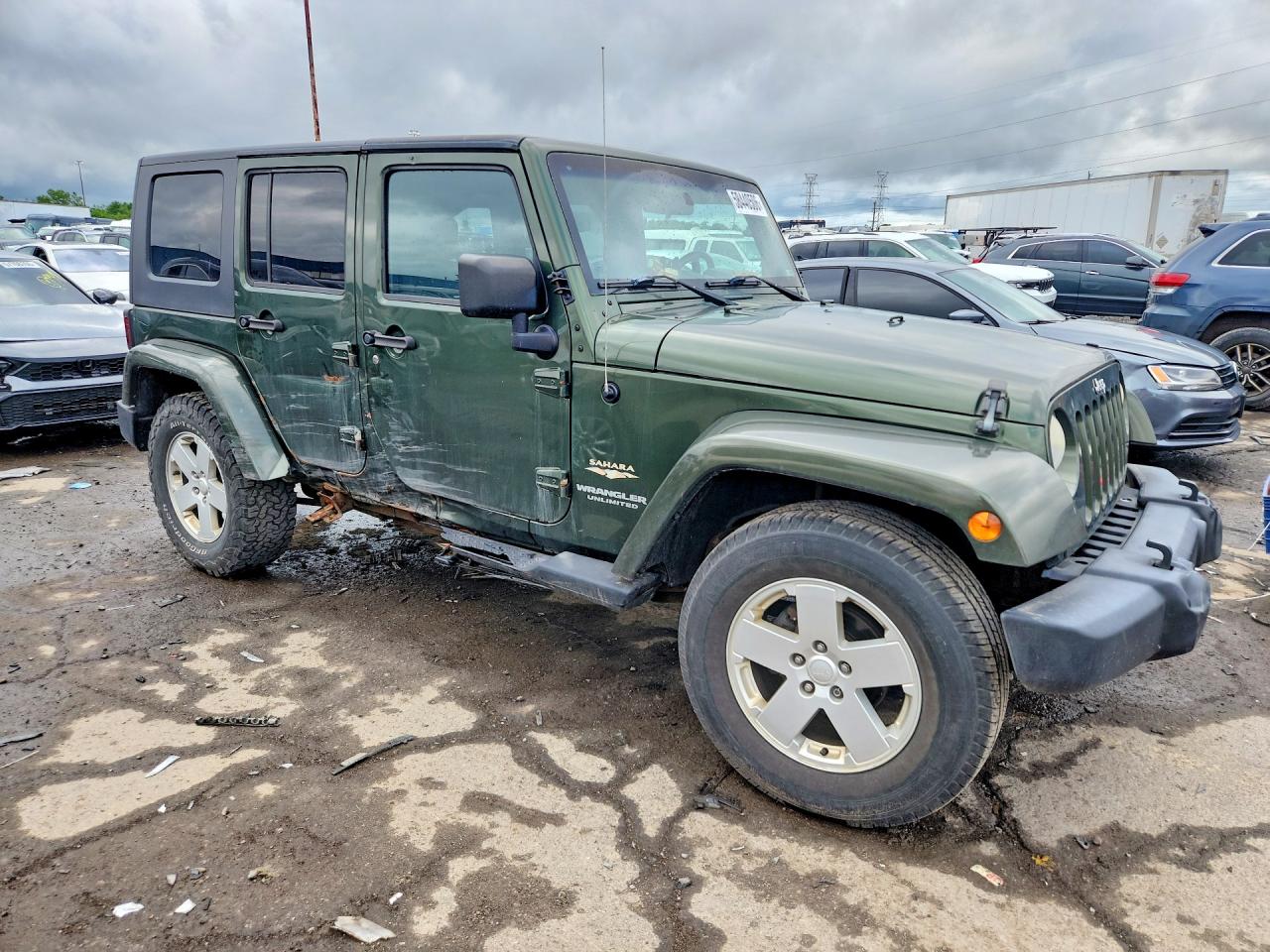 2007 Jeep Wrangler Sahara Green vin: 1J4GA59157L127706