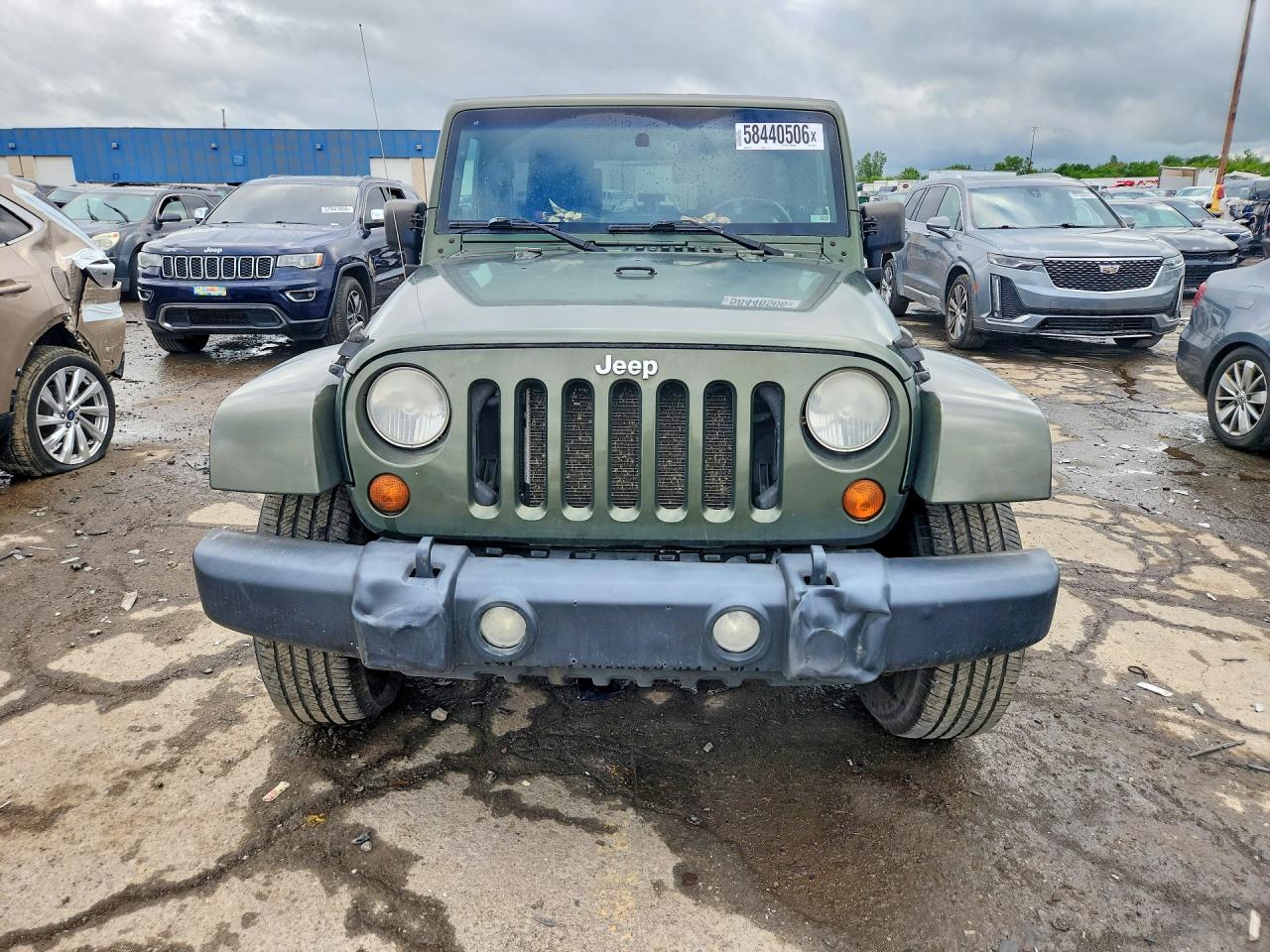 2007 Jeep Wrangler Sahara Green vin: 1J4GA59157L127706