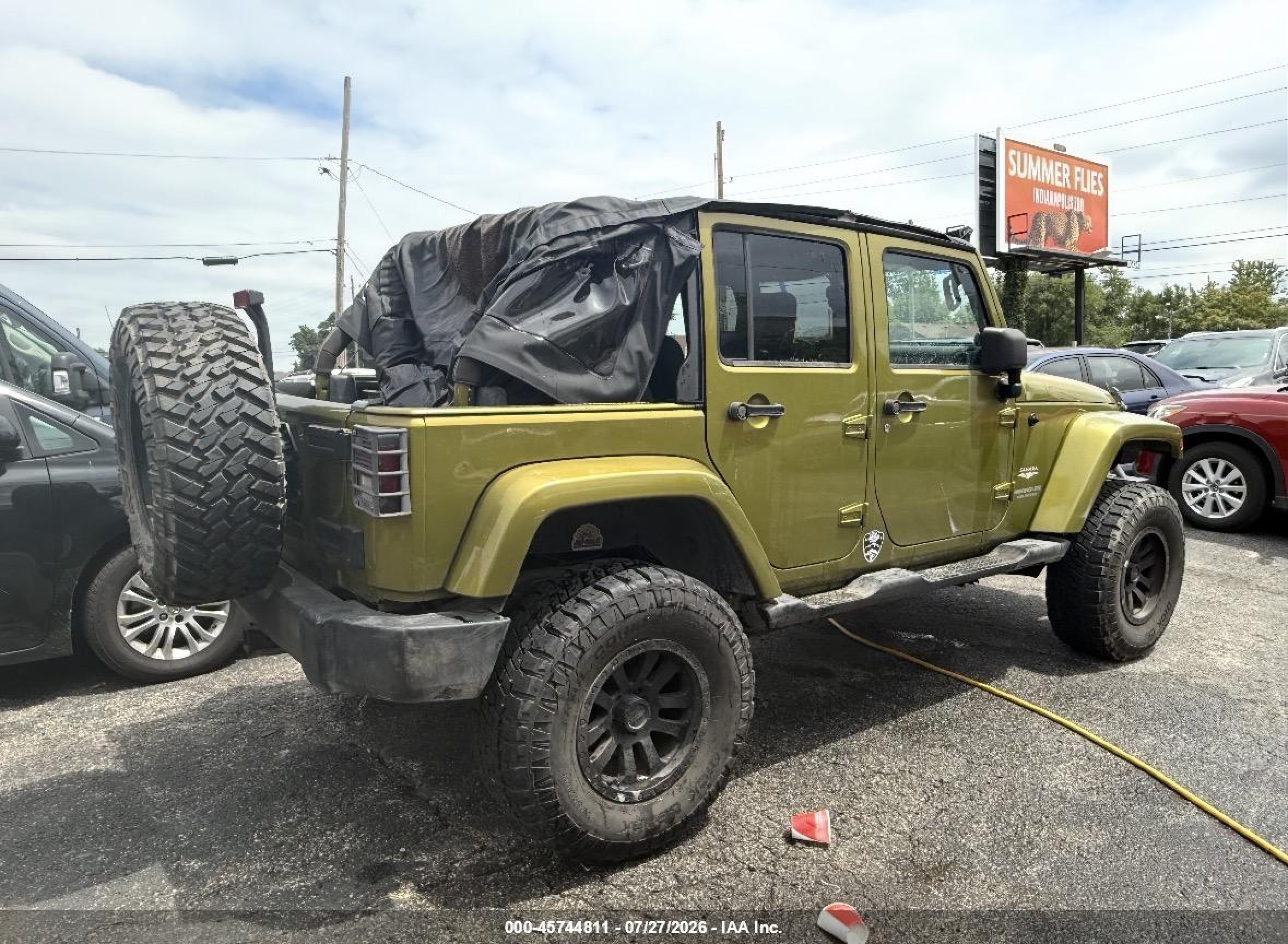 2007 Jeep Wrangler Unlimited Sahara Green vin: 1J4GA59157L155702