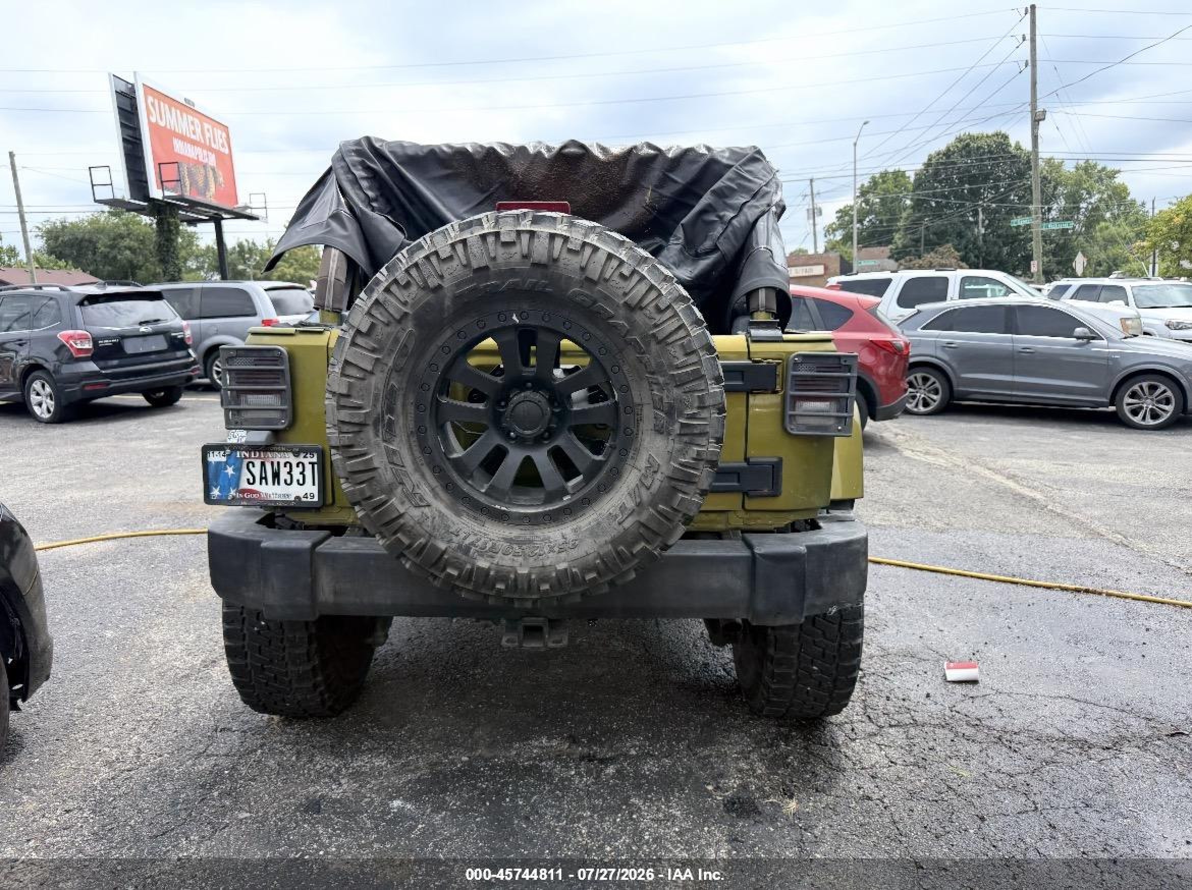 2007 Jeep Wrangler Unlimited Sahara Green vin: 1J4GA59157L155702