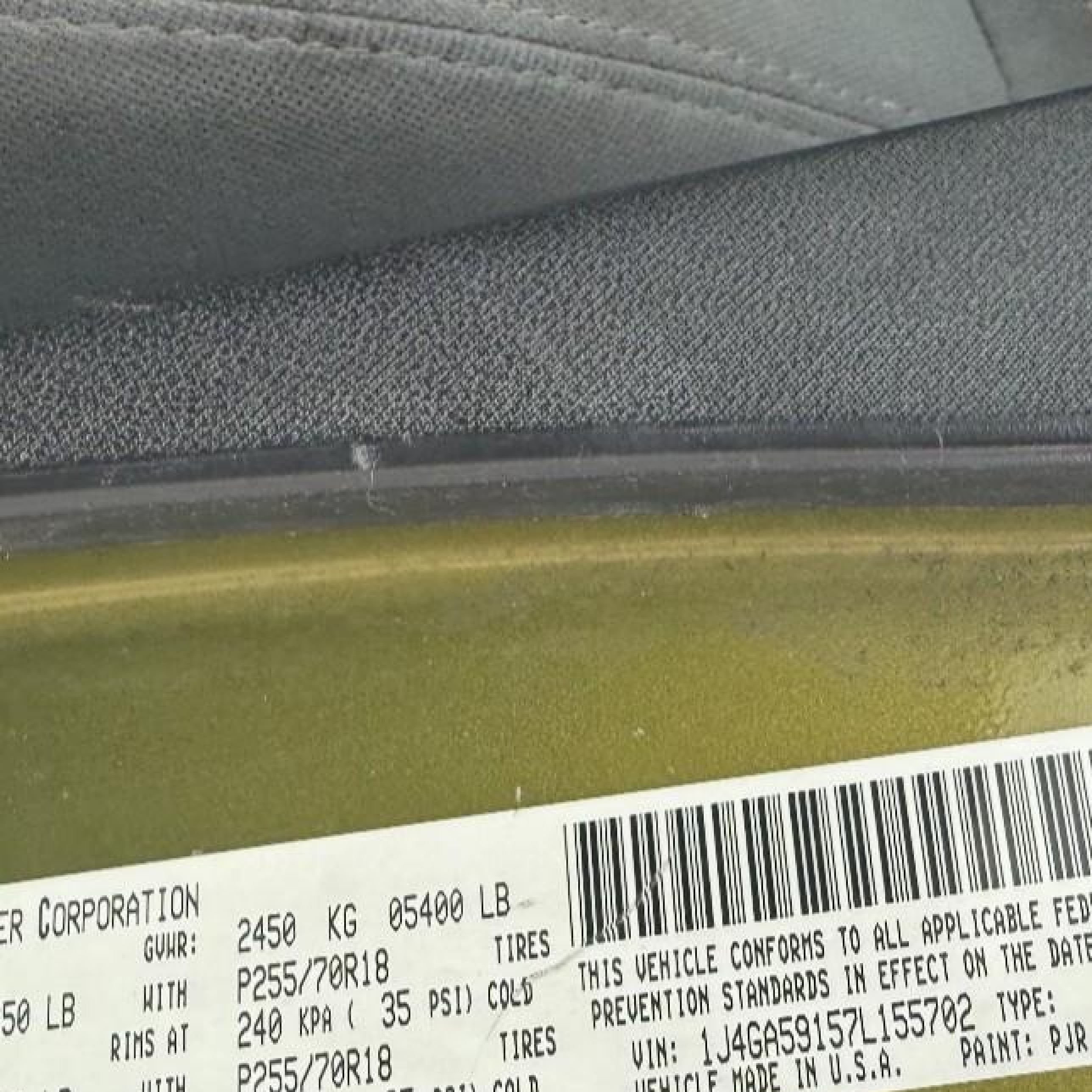 2007 Jeep Wrangler Unlimited Sahara Green vin: 1J4GA59157L155702