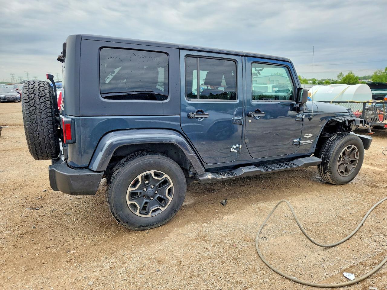 2007 Jeep Wrangler Sahara Gray vin: 1J4GA59157L156414