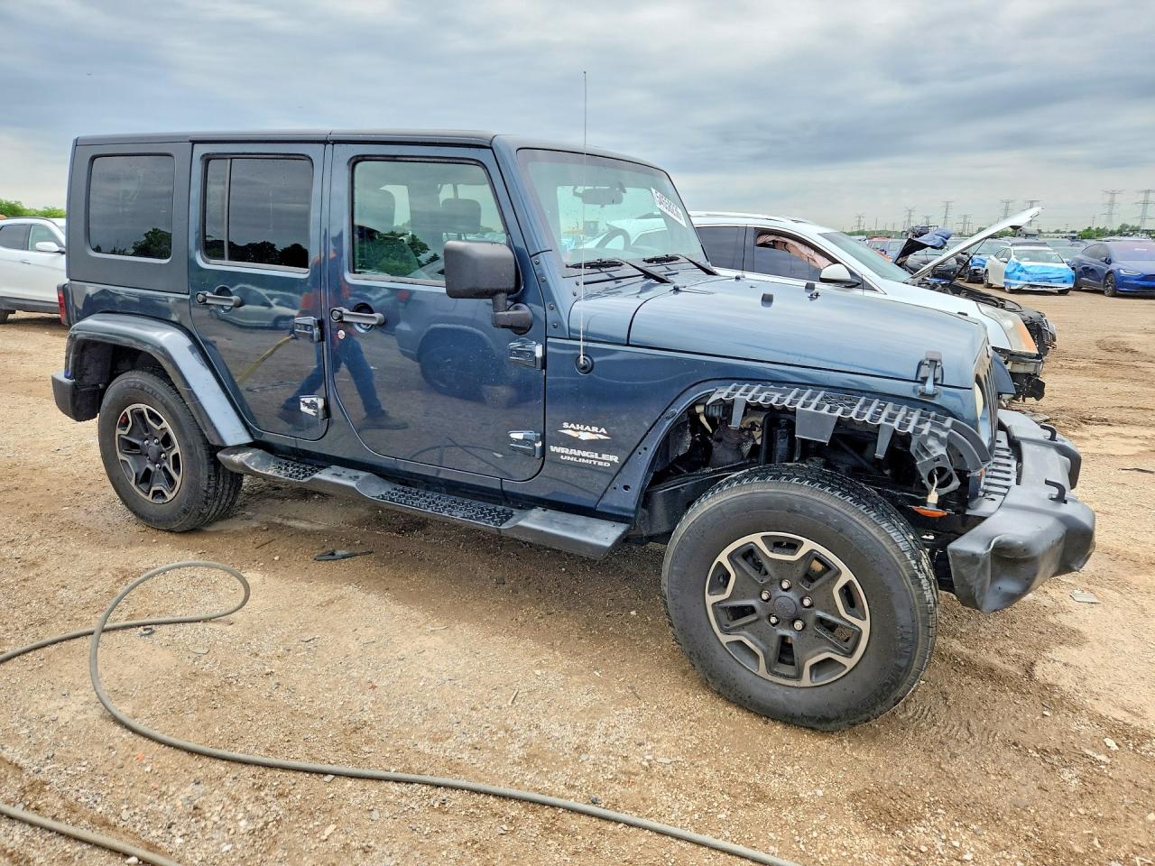 2007 Jeep Wrangler Sahara Gray vin: 1J4GA59157L156414