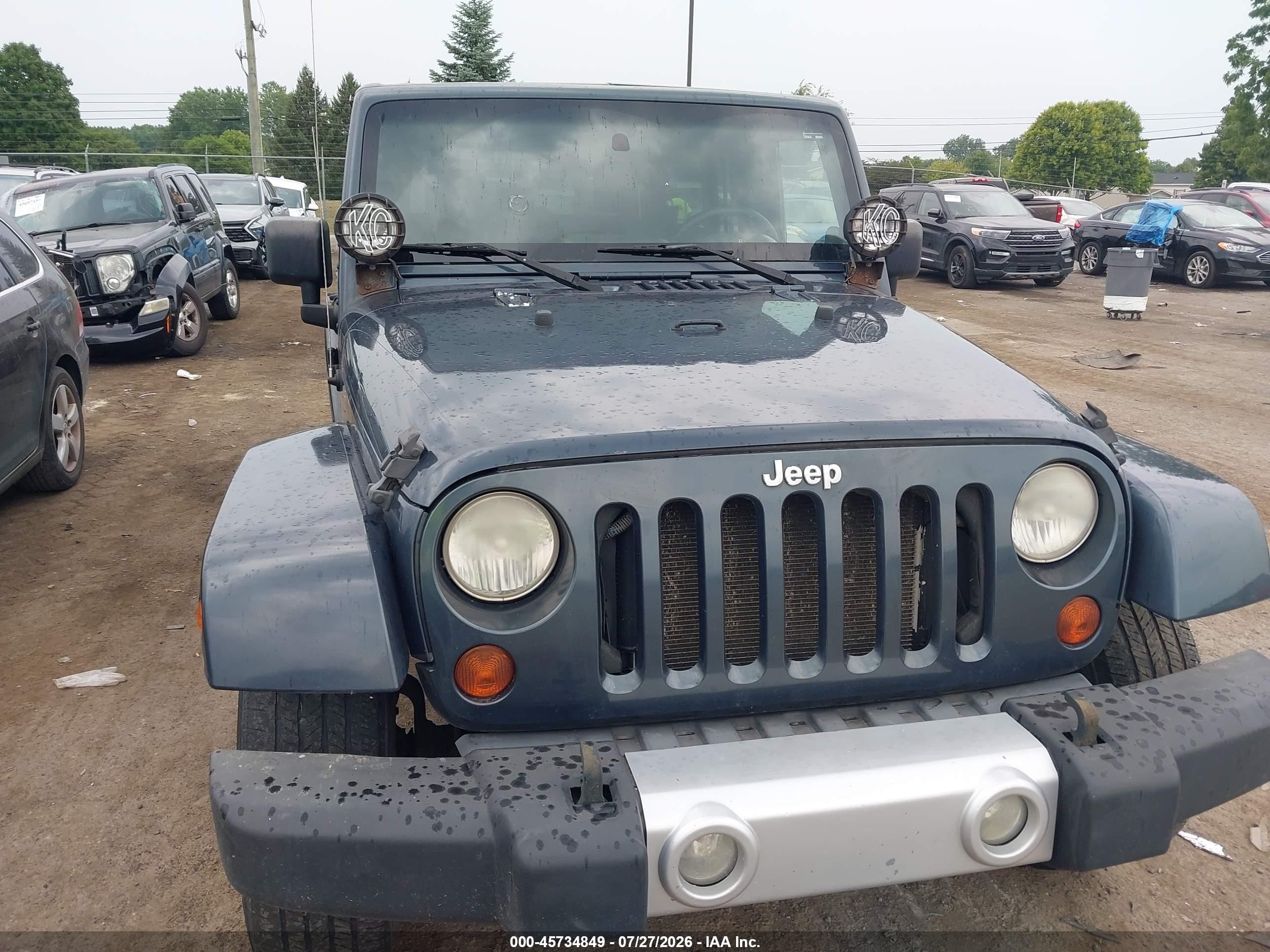 2008 Jeep Wrangler Unlimited Sahara Blue vin: 1J4GA59158L532725