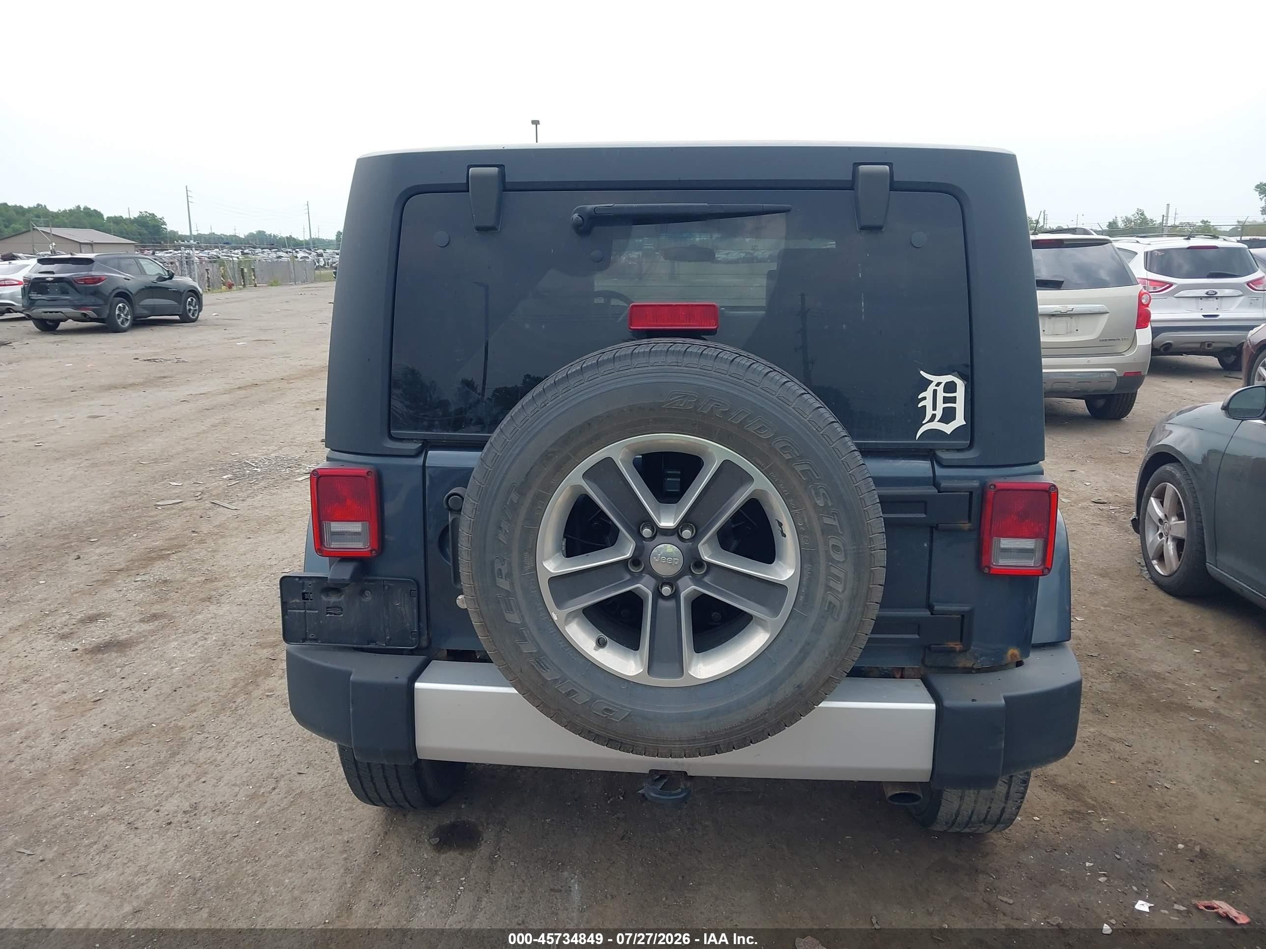 2008 Jeep Wrangler Unlimited Sahara Blue vin: 1J4GA59158L532725