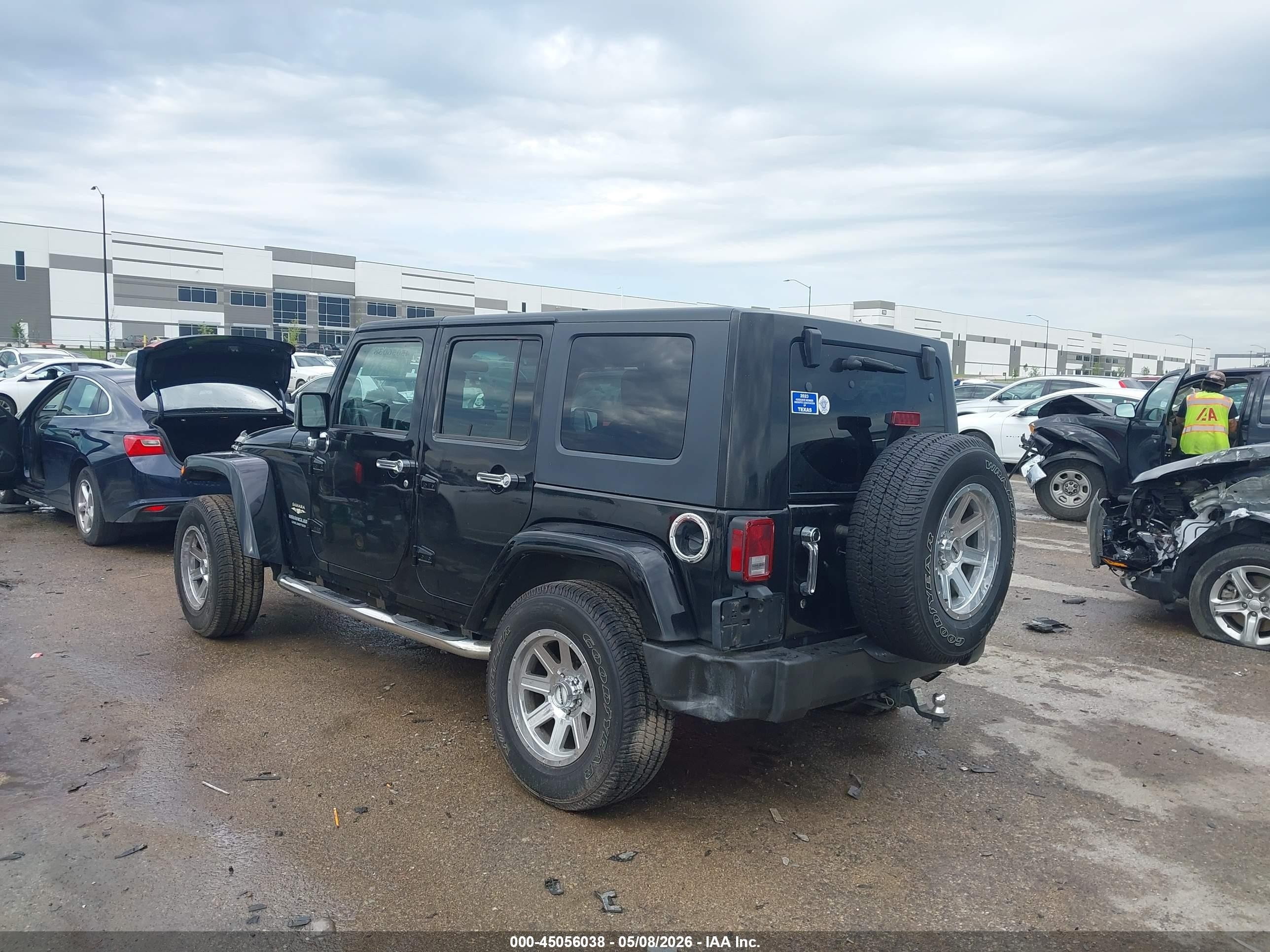 2007 Jeep Wrangler Unlimited Sahara Черный vin: 1J4GA59167L178311