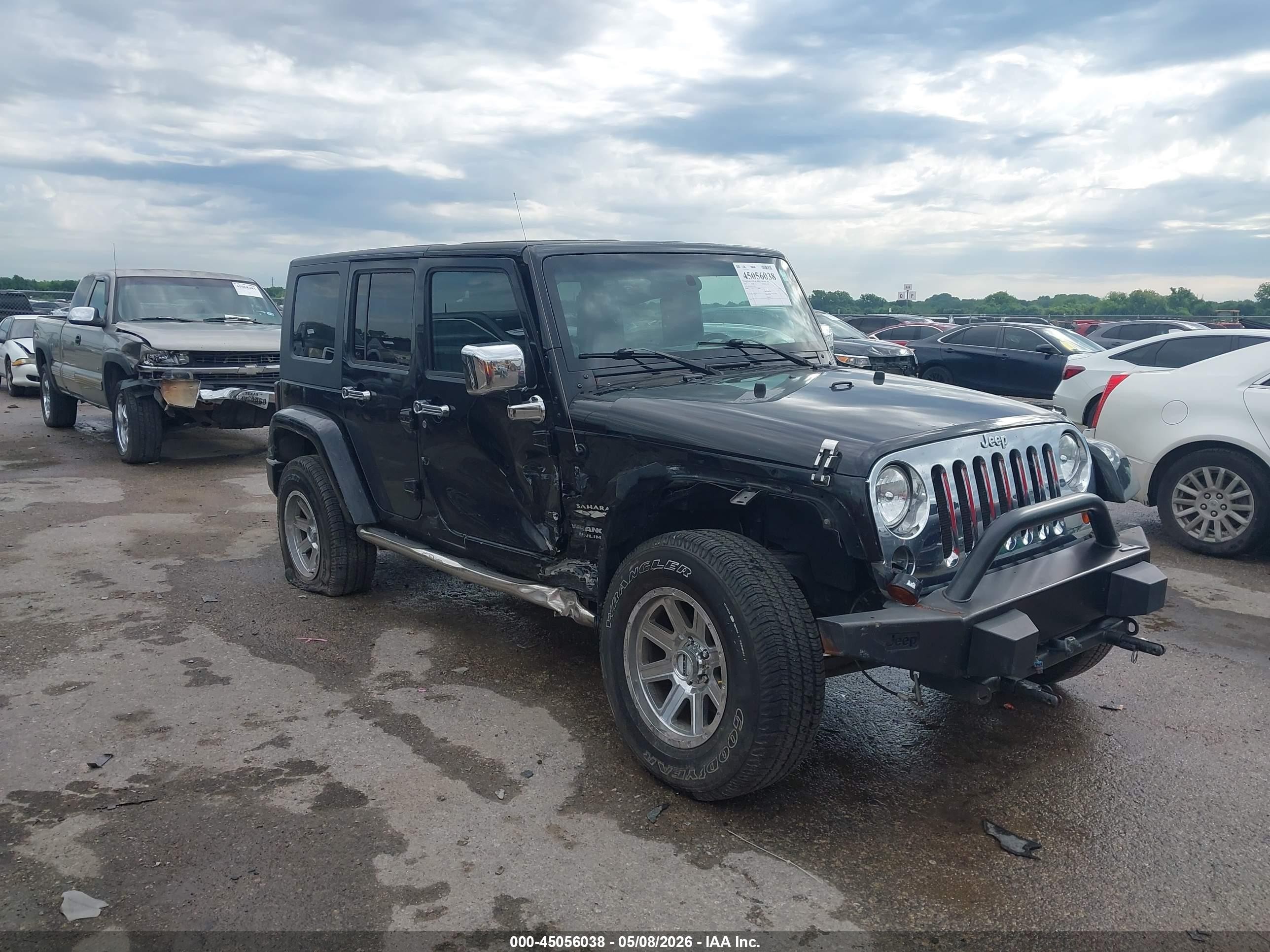 2007 Jeep Wrangler Unlimited Sahara Black vin: 1J4GA59167L178311