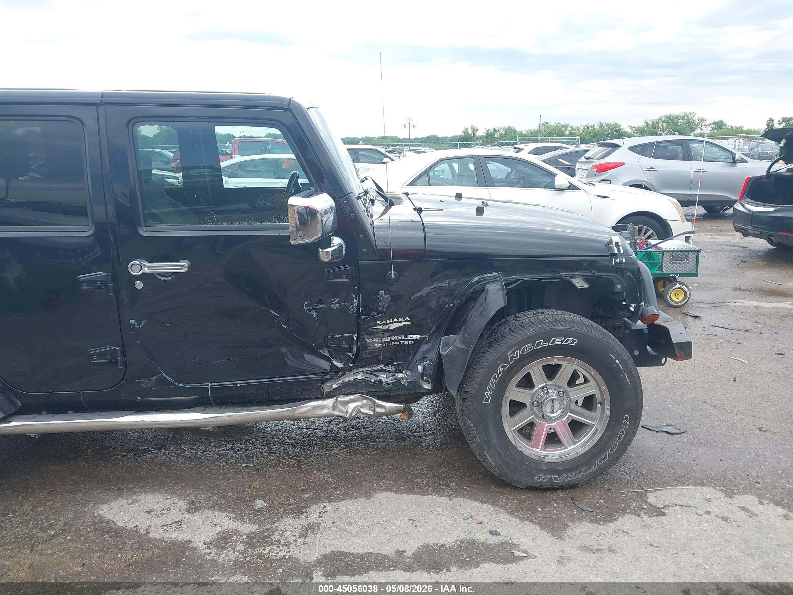2007 Jeep Wrangler Unlimited Sahara Черный vin: 1J4GA59167L178311