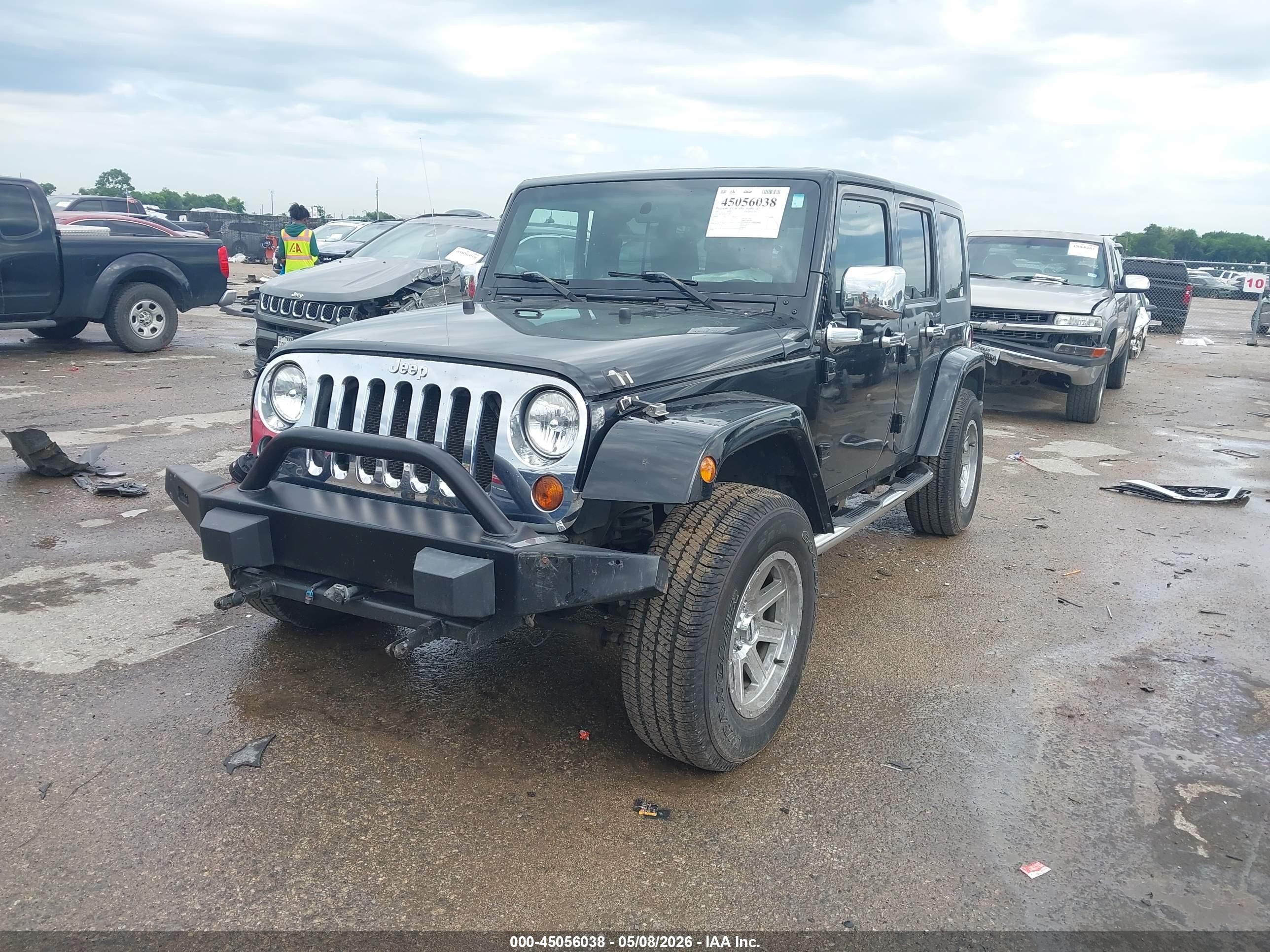 2007 Jeep Wrangler Unlimited Sahara Черный vin: 1J4GA59167L178311